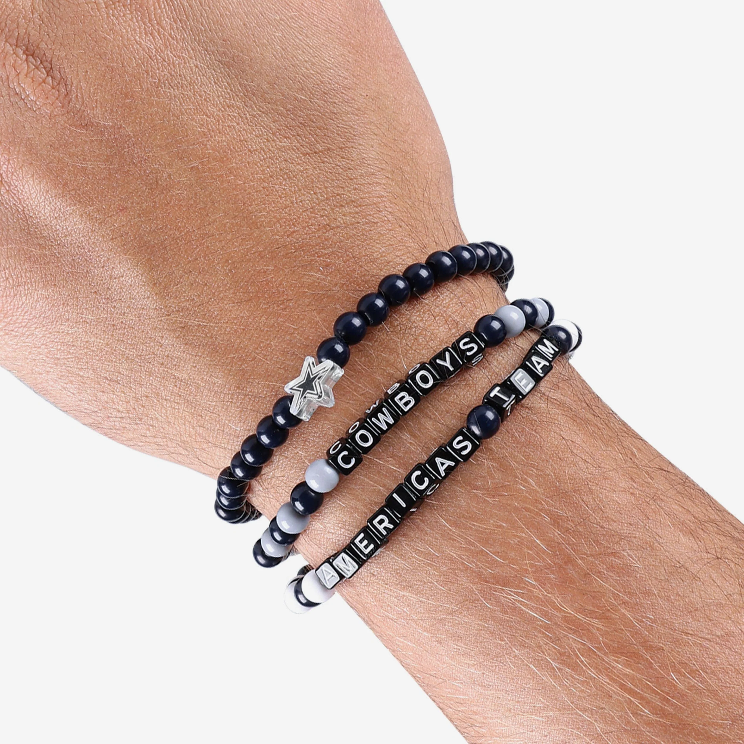 Dallas Cowboys 3 Pack Beaded Friendship Bracelet - Image 4