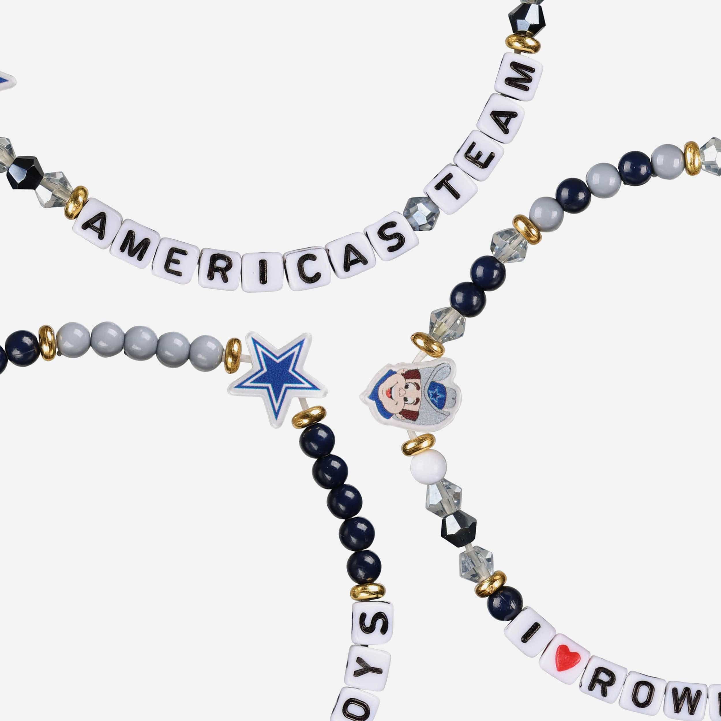 Dallas Cowboys 3 Pack Friendship Bracelet - Image 2