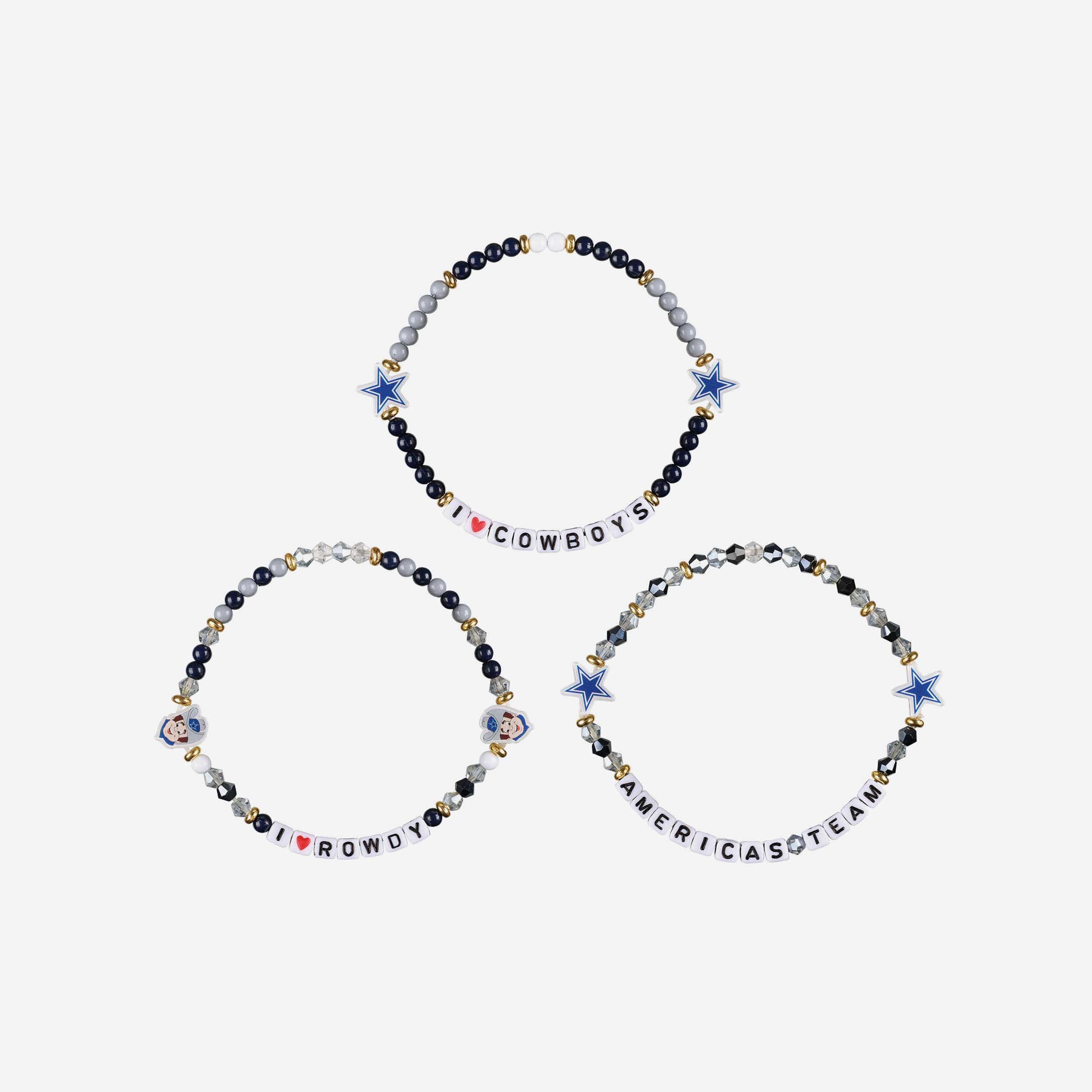 Dallas Cowboys 3 Pack Friendship Bracelet - Image 3