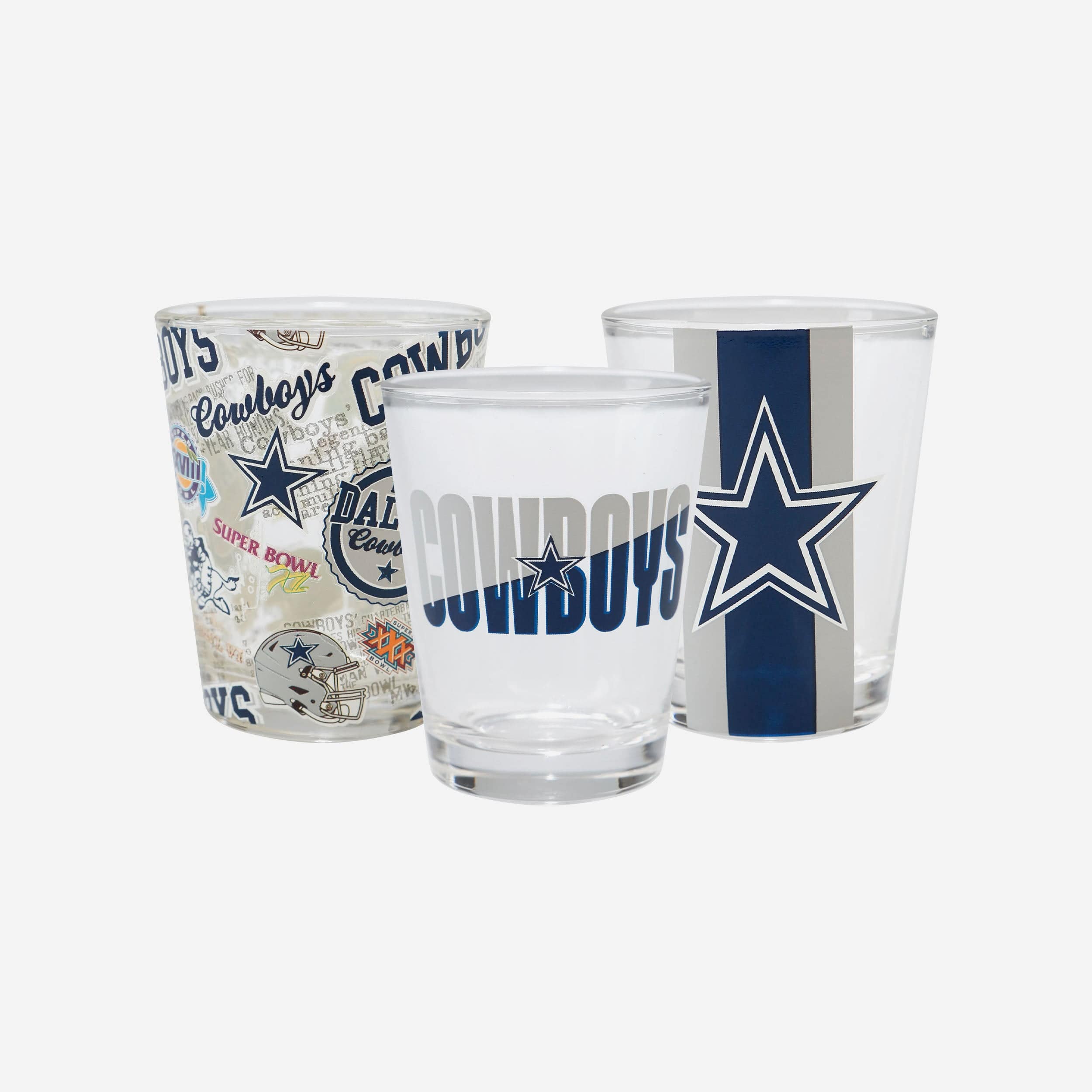 Dallas Cowboys 3 Pack Shot Glass