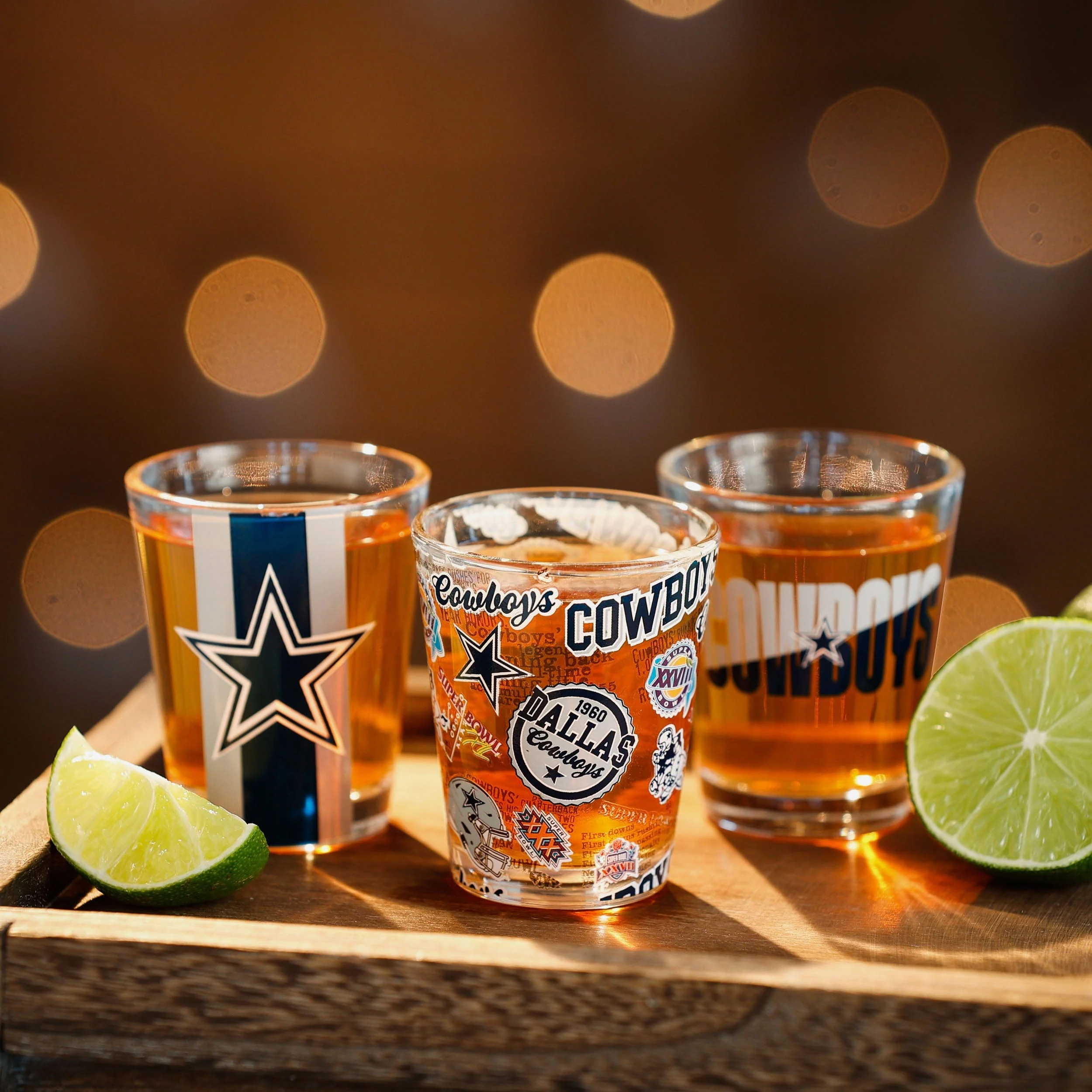Dallas Cowboys 3 Pack Shot Glass - Image 2