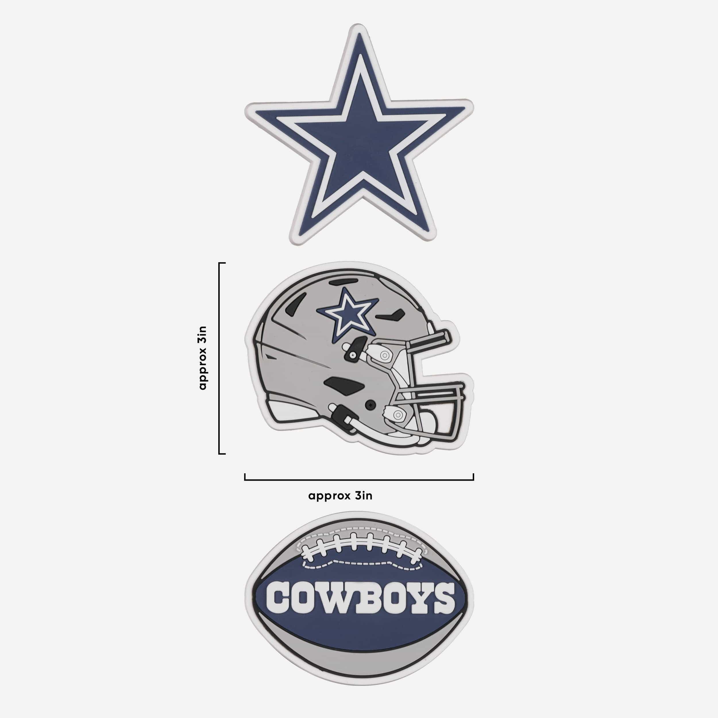 Dallas Cowboys 3 Pack Tailgate Tote Charms - Image 4
