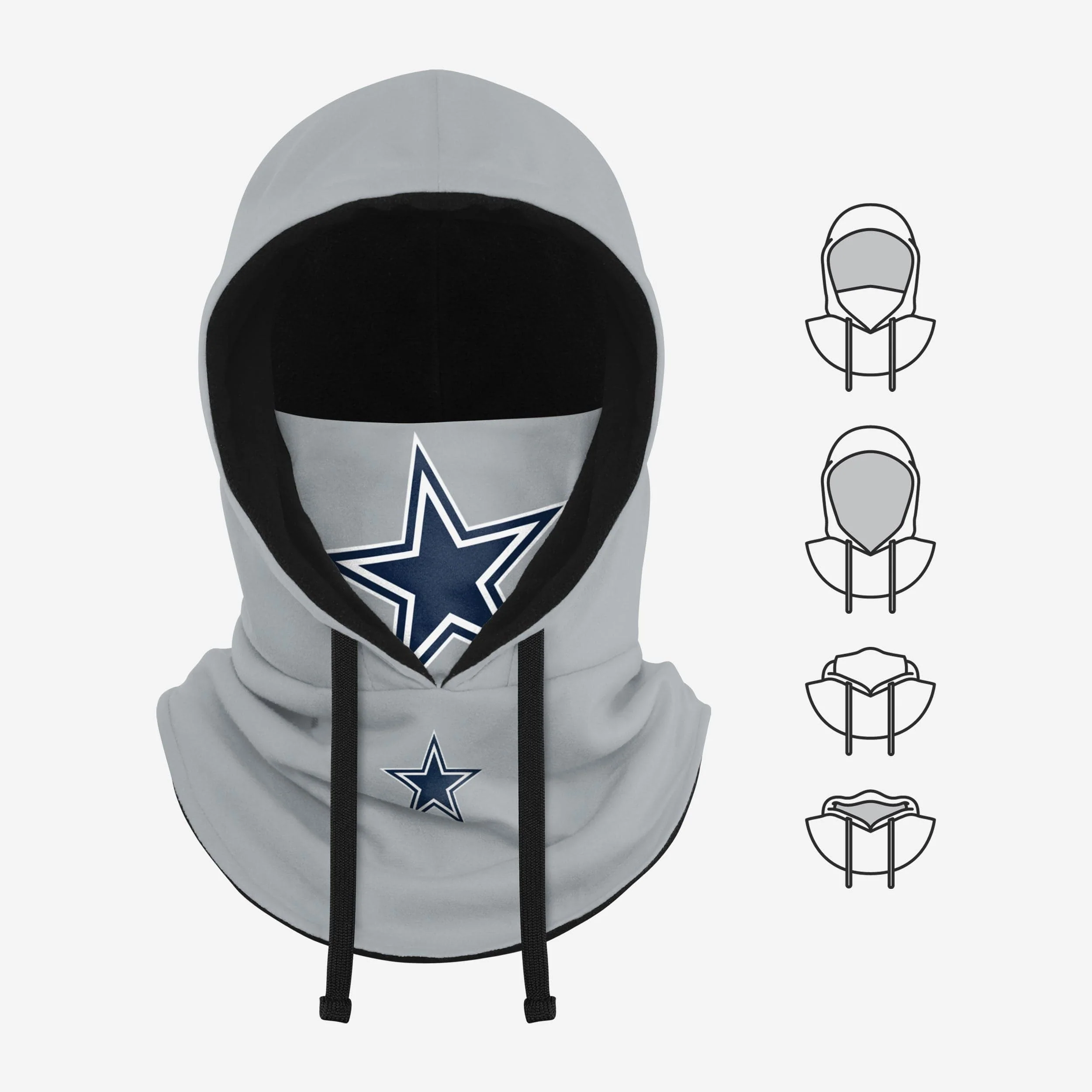 Dallas Cowboys Alternate Team Color Drawstring Hooded Gaiter - Image 5