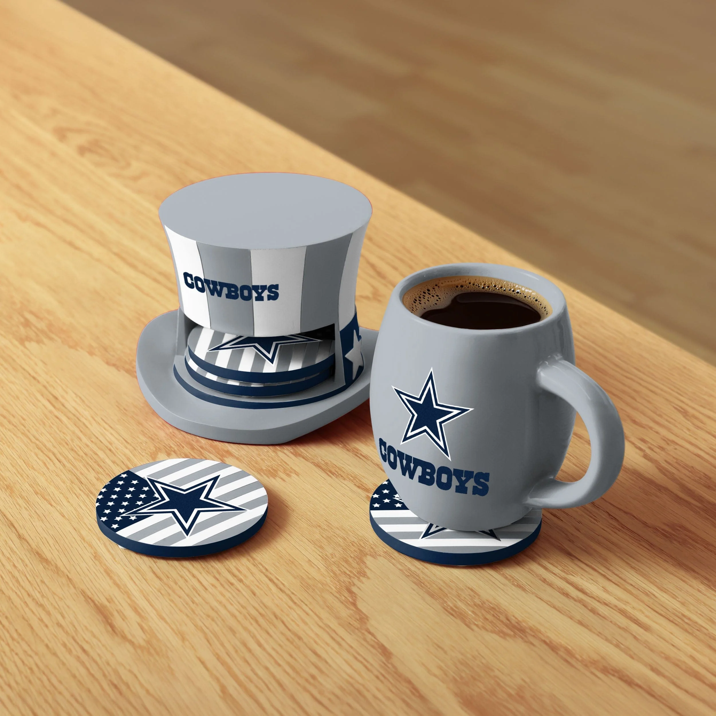 Dallas Cowboys Americana Resin Coaster Set - Image 2