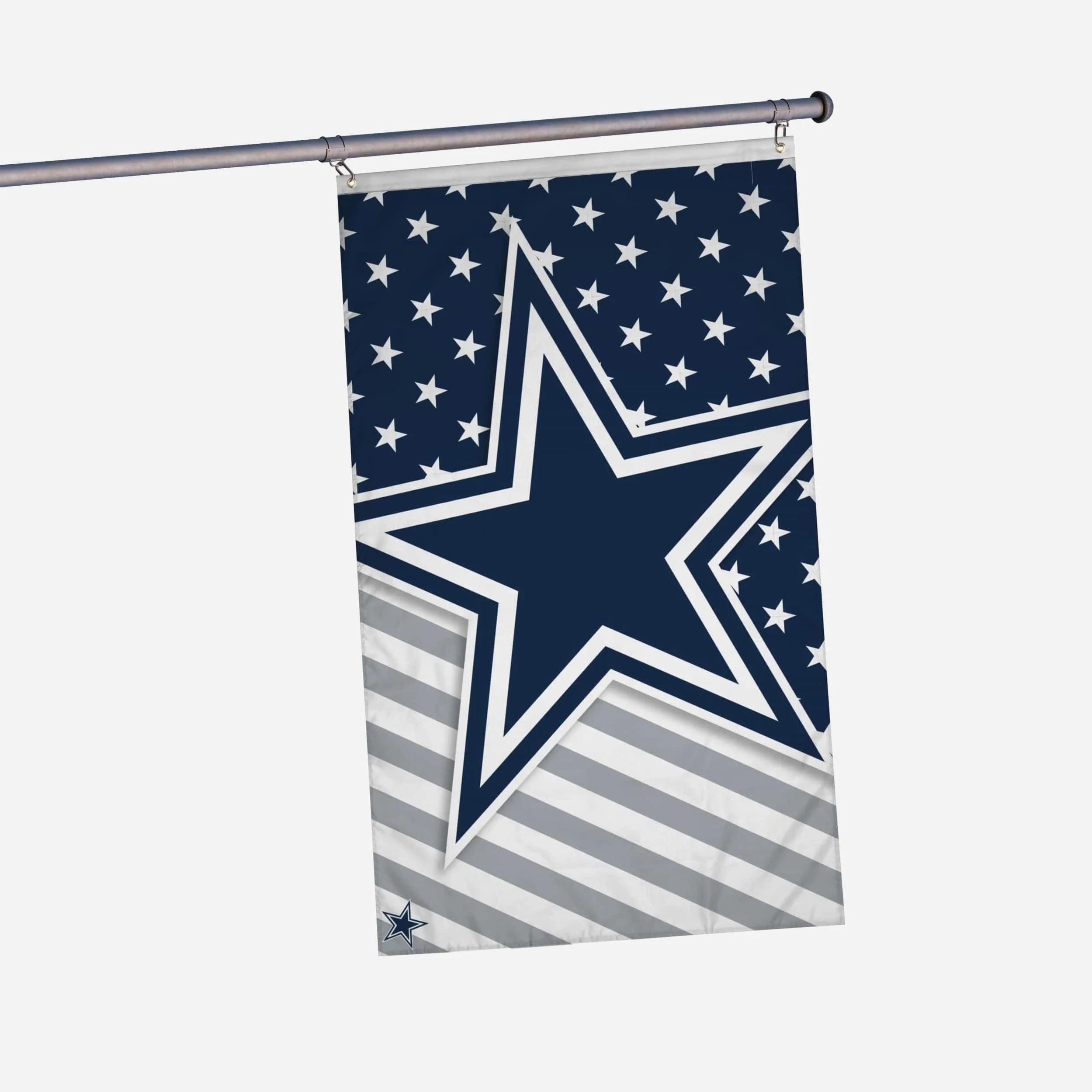 Dallas Cowboys Big Logo Americana Horizontal Flag