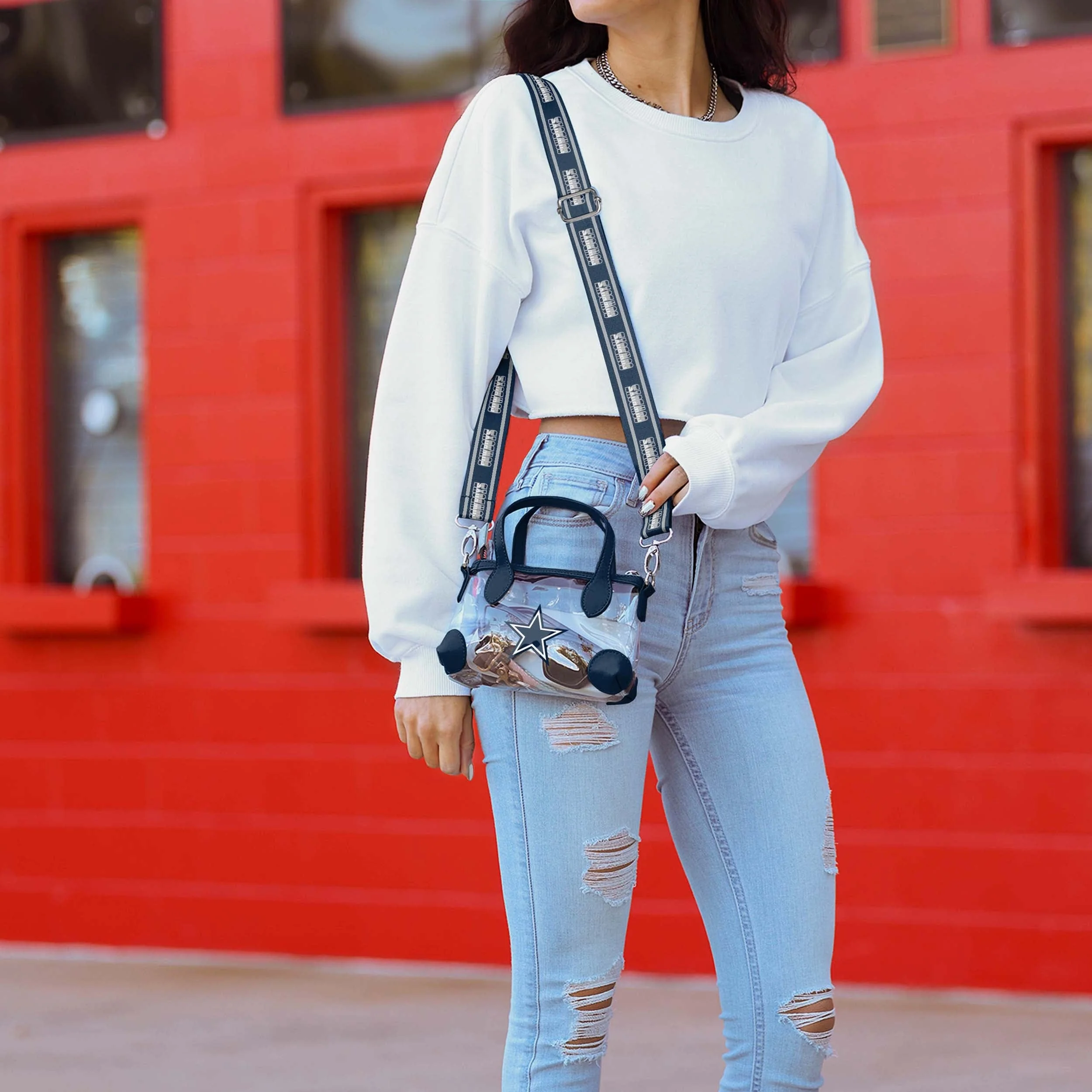Dallas Cowboys Big Logo Clear Crossbody Mini Purse - Image 2