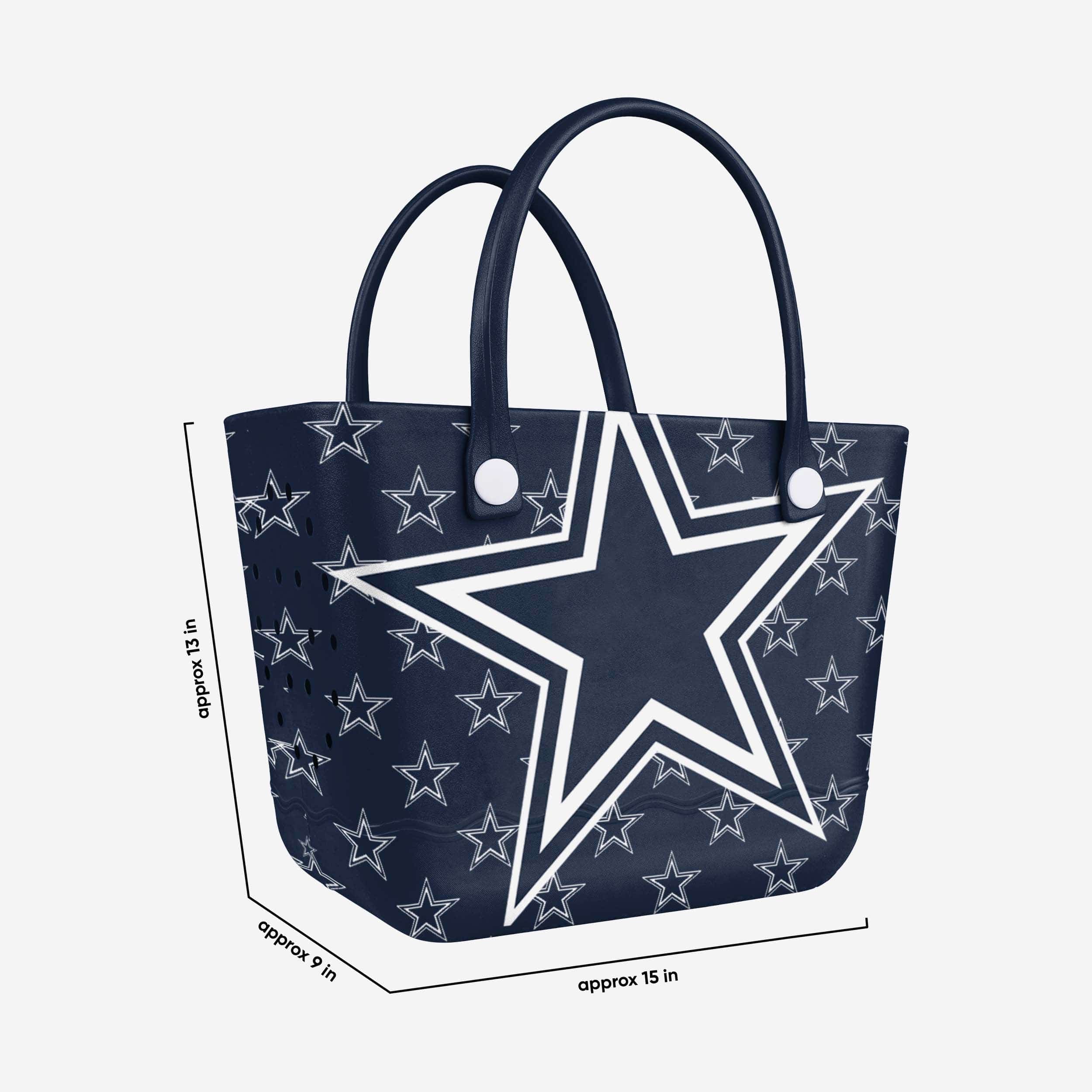 Dallas Cowboys Big Logo Mini Print Tailgate Tote Bag - Image 3
