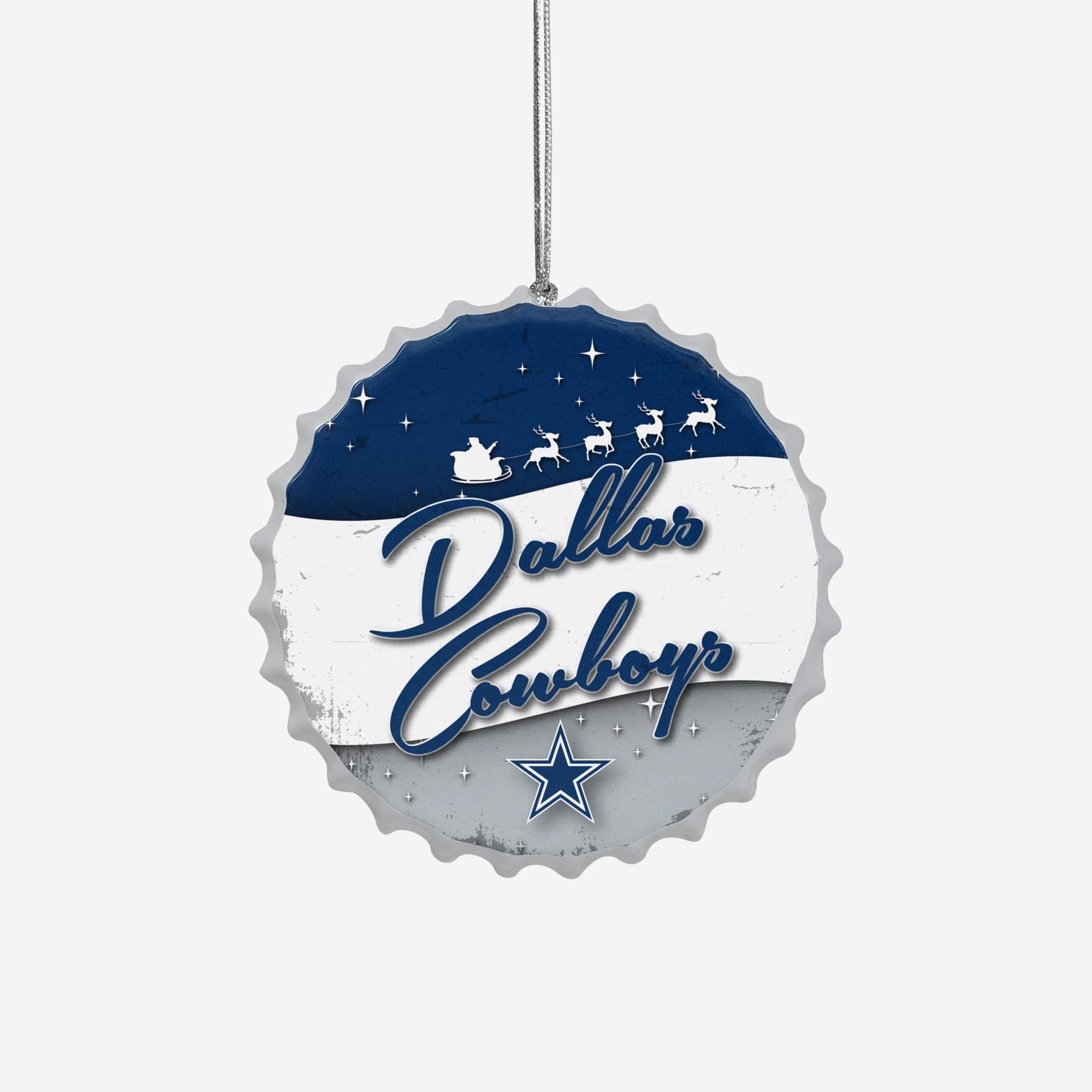 Dallas Cowboys Bottlecap Sign Ornament