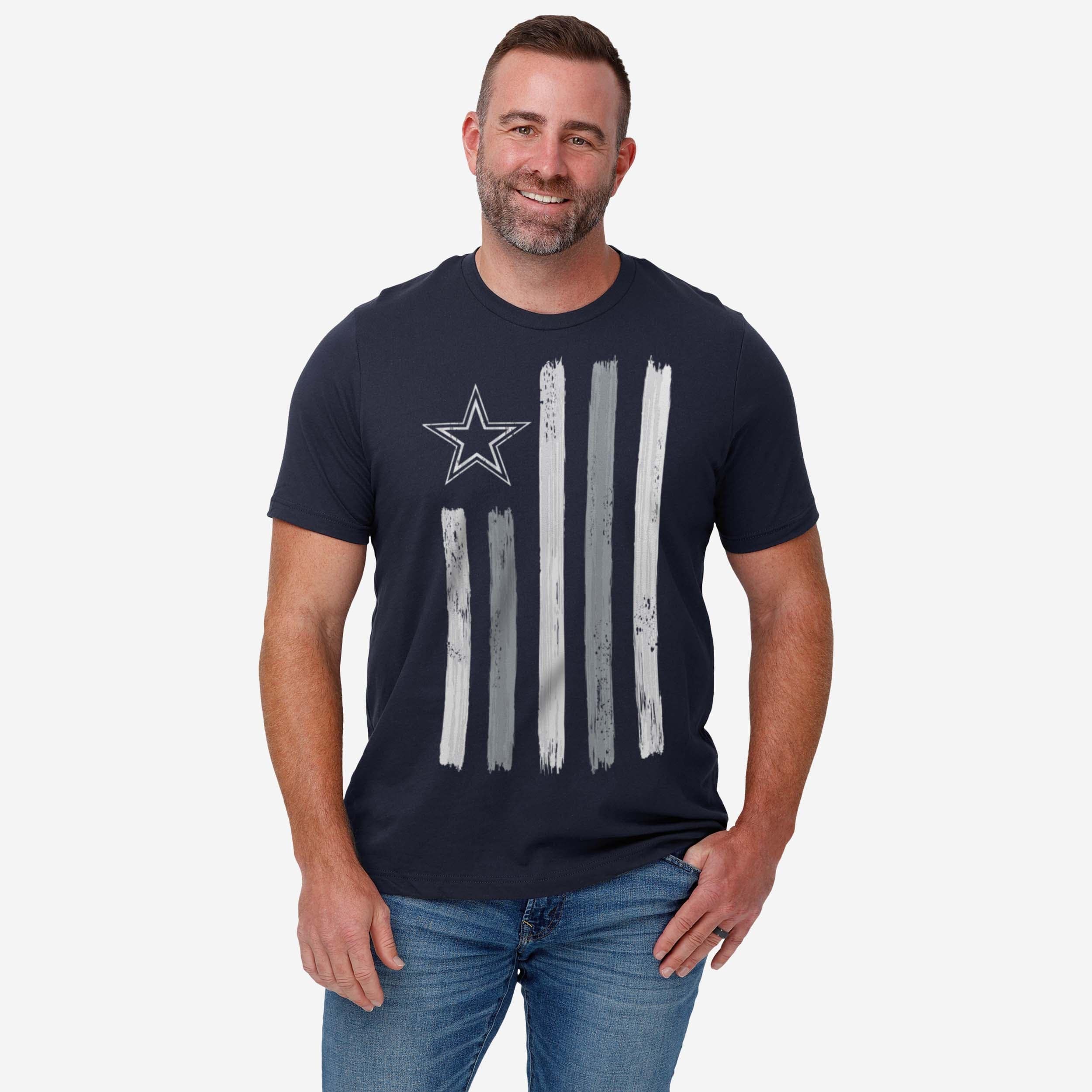 Dallas Cowboys Brushstroke Flag T-Shirt - Image 2