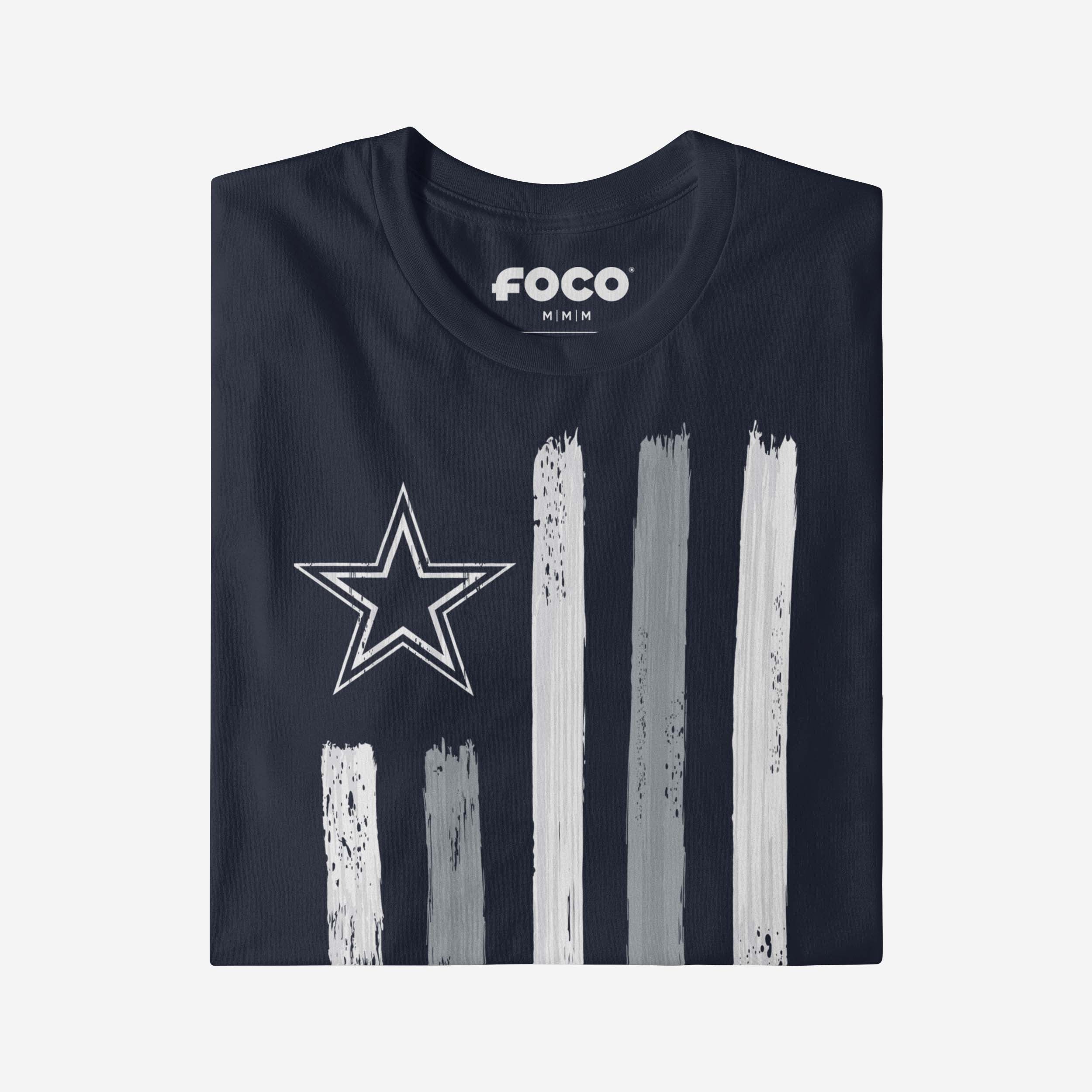 Dallas Cowboys Brushstroke Flag T-Shirt - Image 4