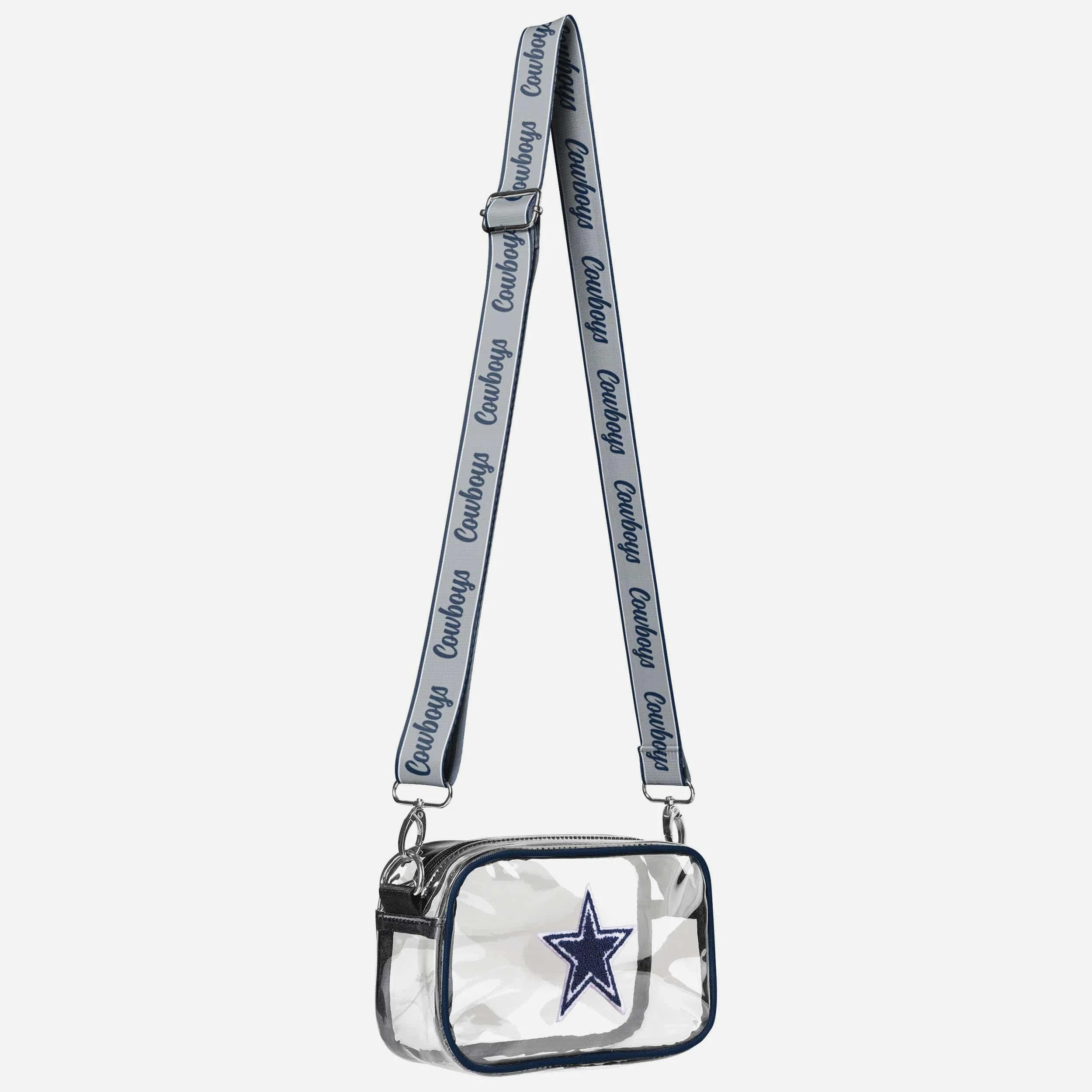 Dallas Cowboys Chenille Logo Clear Crossbody Bag - Image 2