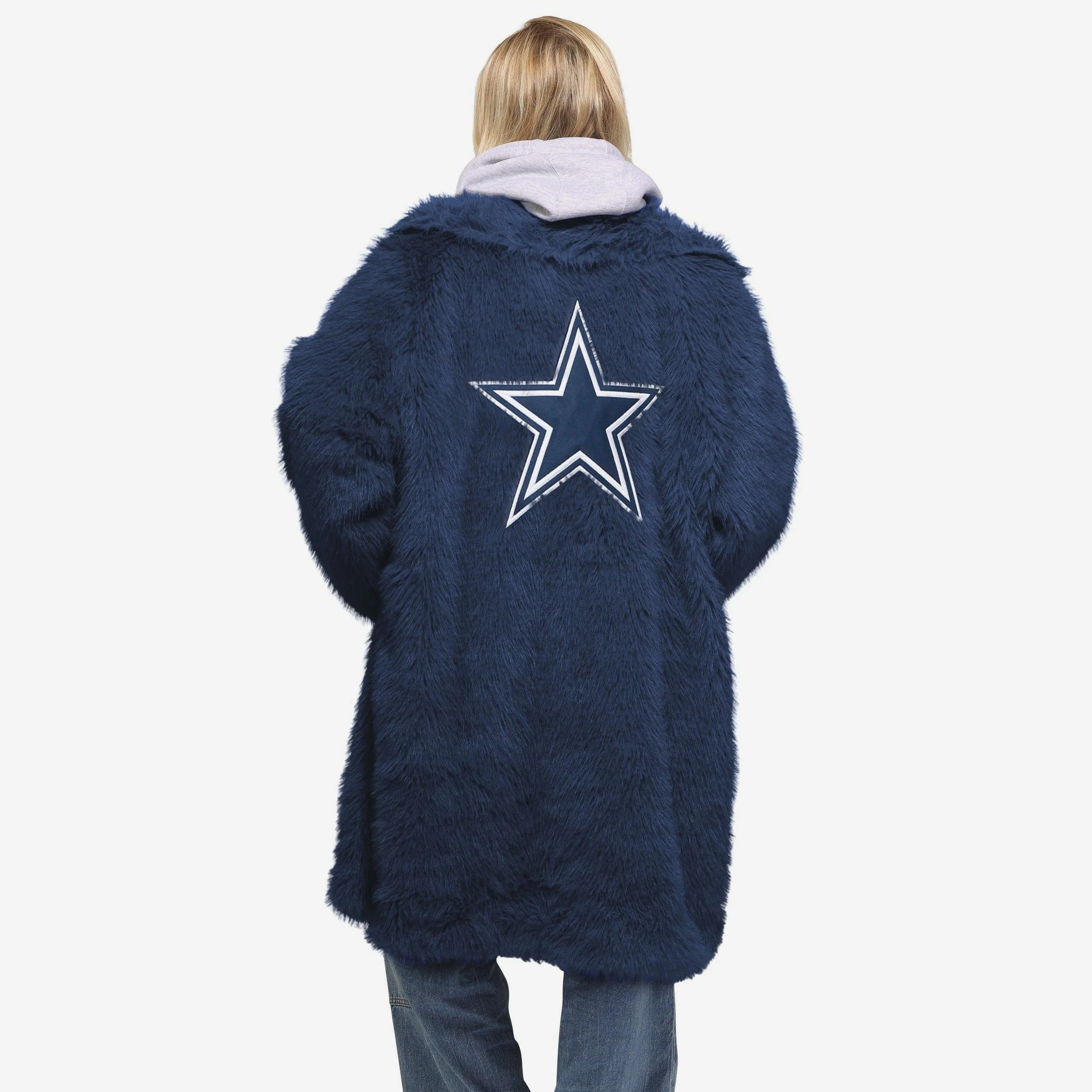 Dallas Cowboys Faux Fur Long Jacket