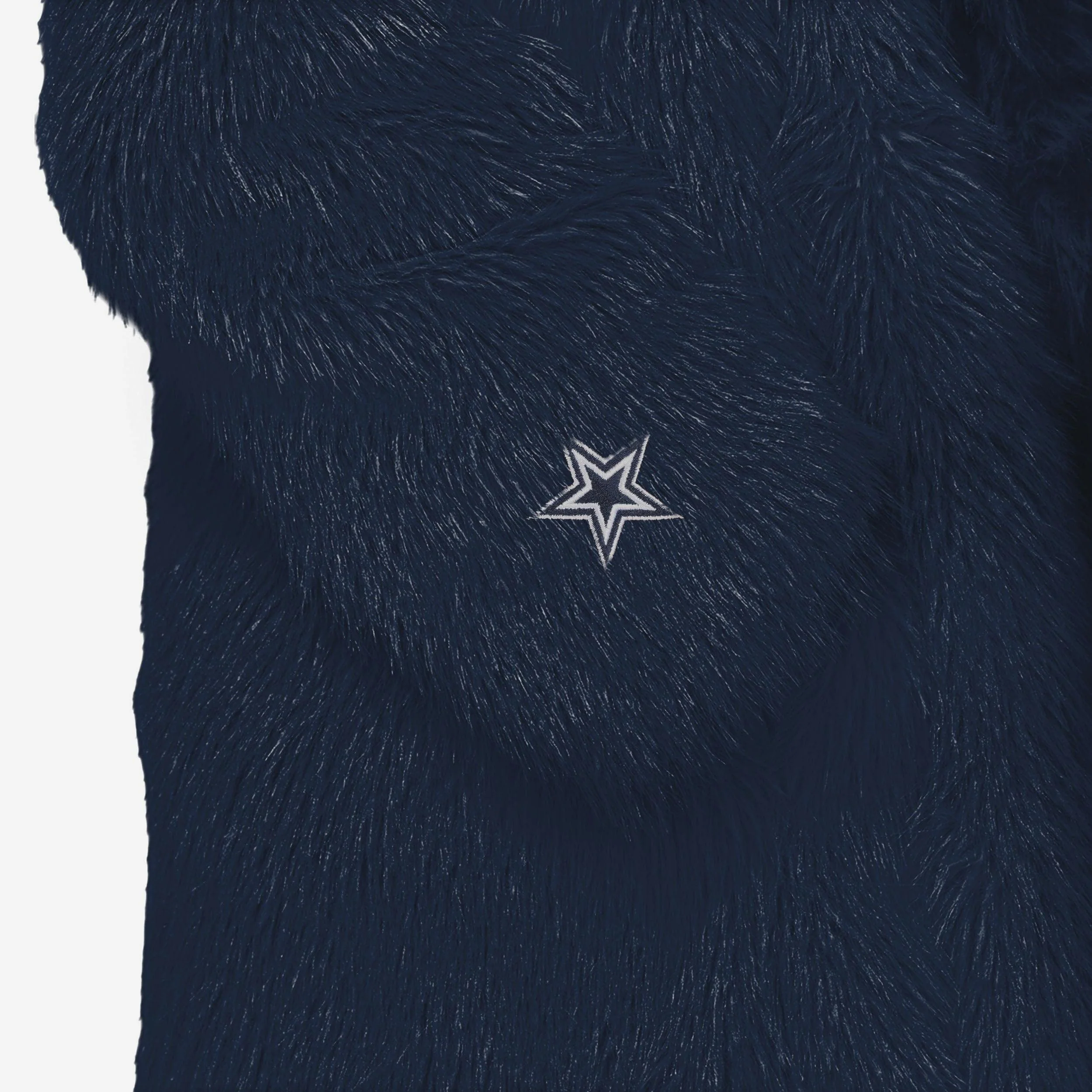 Dallas Cowboys Faux Fur Long Jacket - Image 3