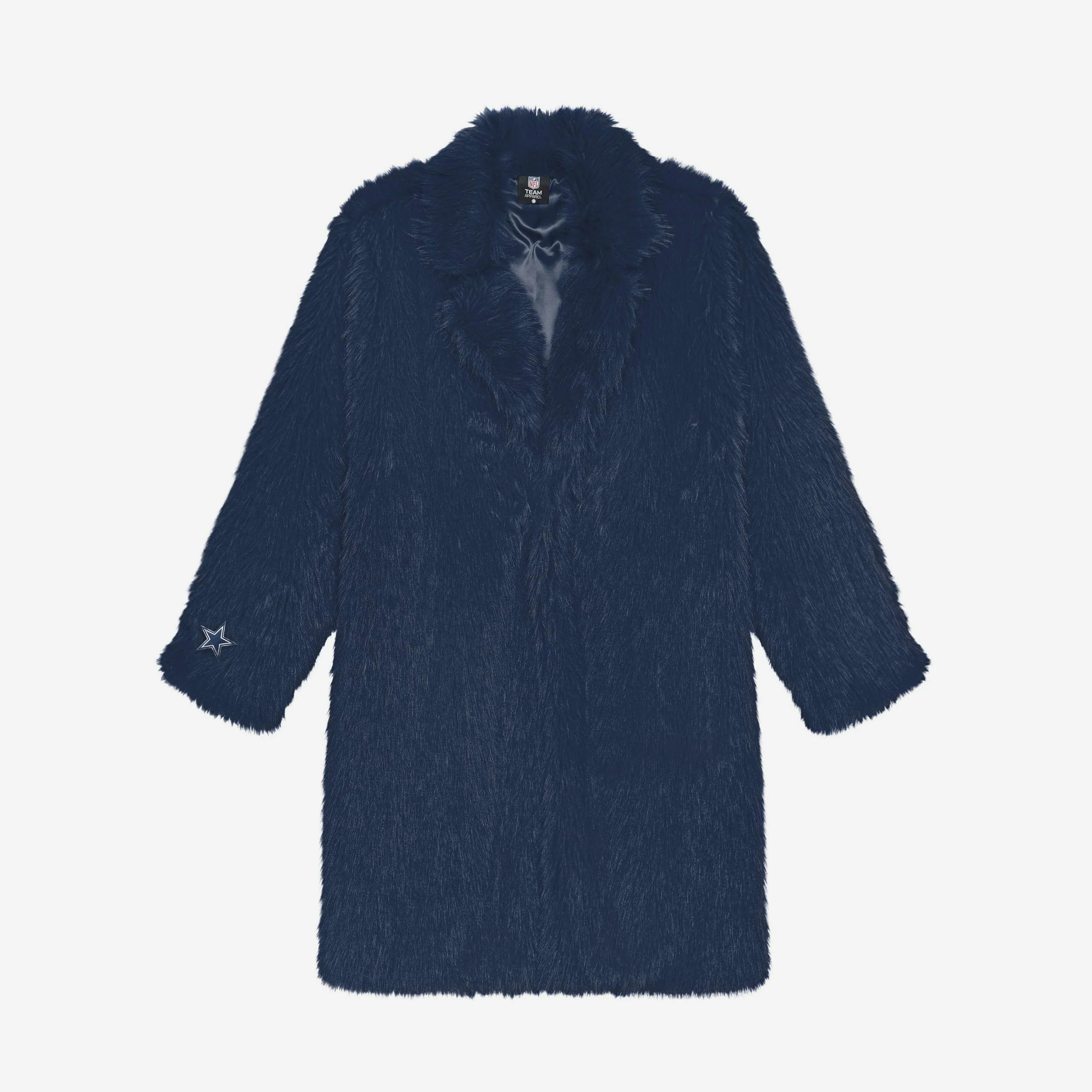 Dallas Cowboys Faux Fur Long Jacket - Image 4