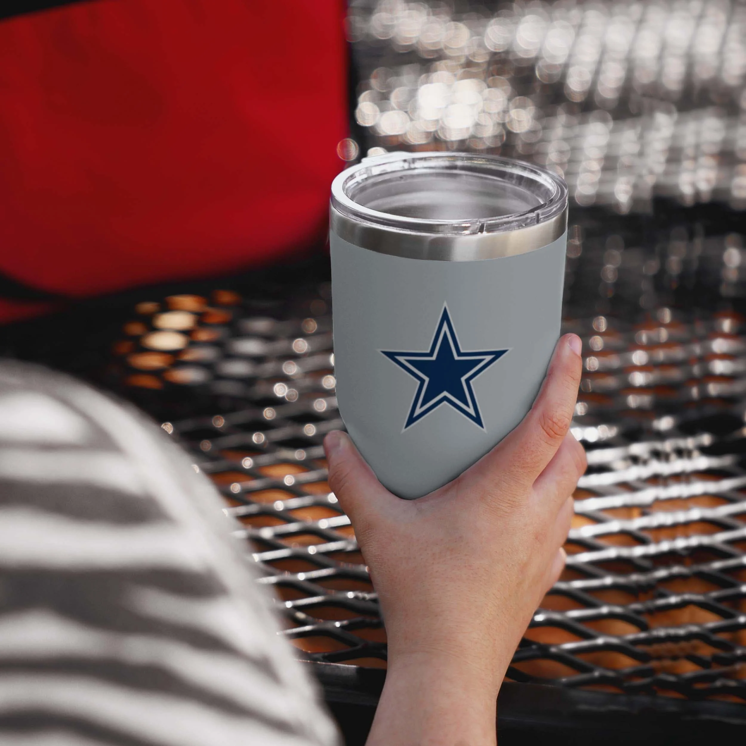 Dallas Cowboys Gray Team Logo 30 oz Tumbler - Image 2