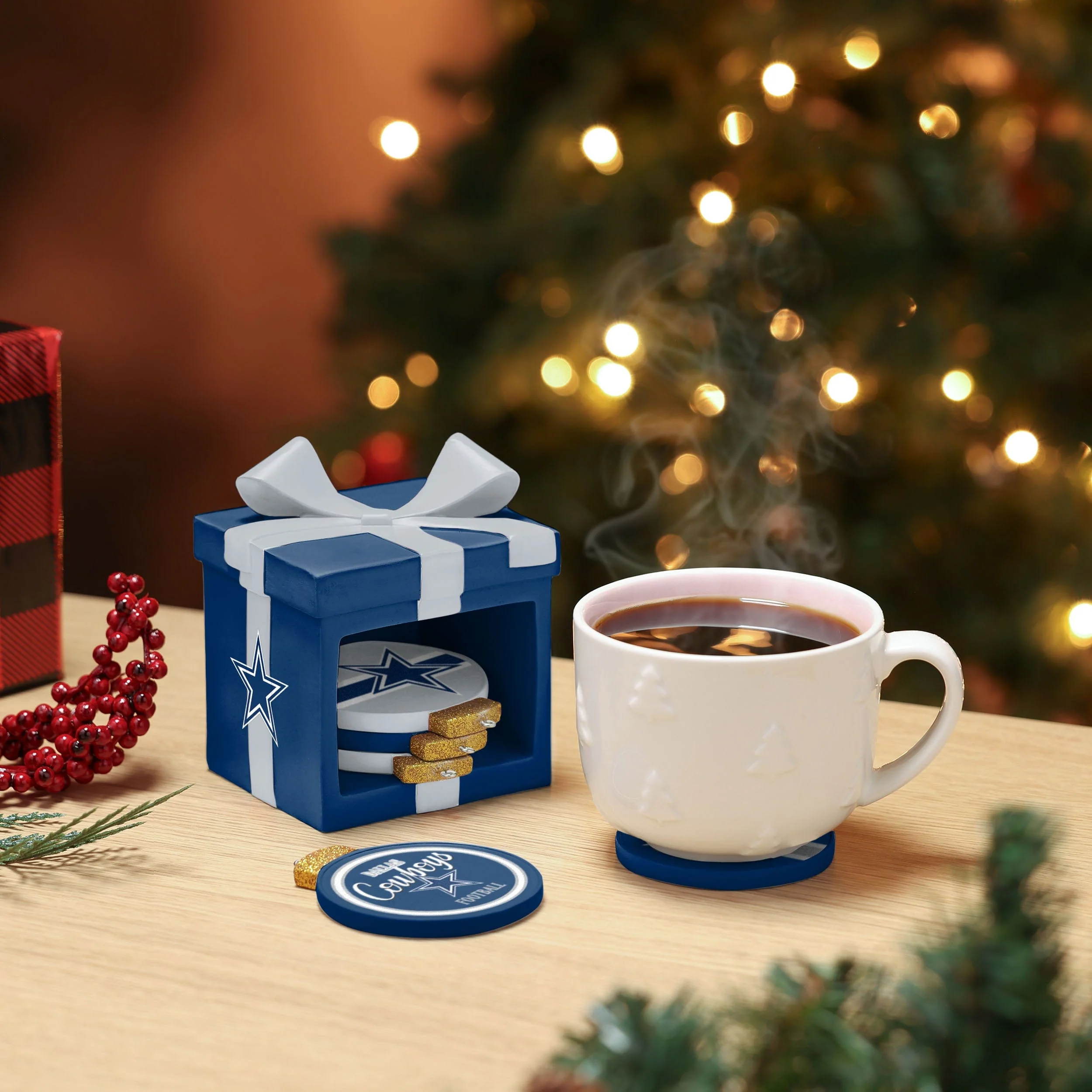 Dallas Cowboys Holiday 5 Pack Coaster Set - Image 2