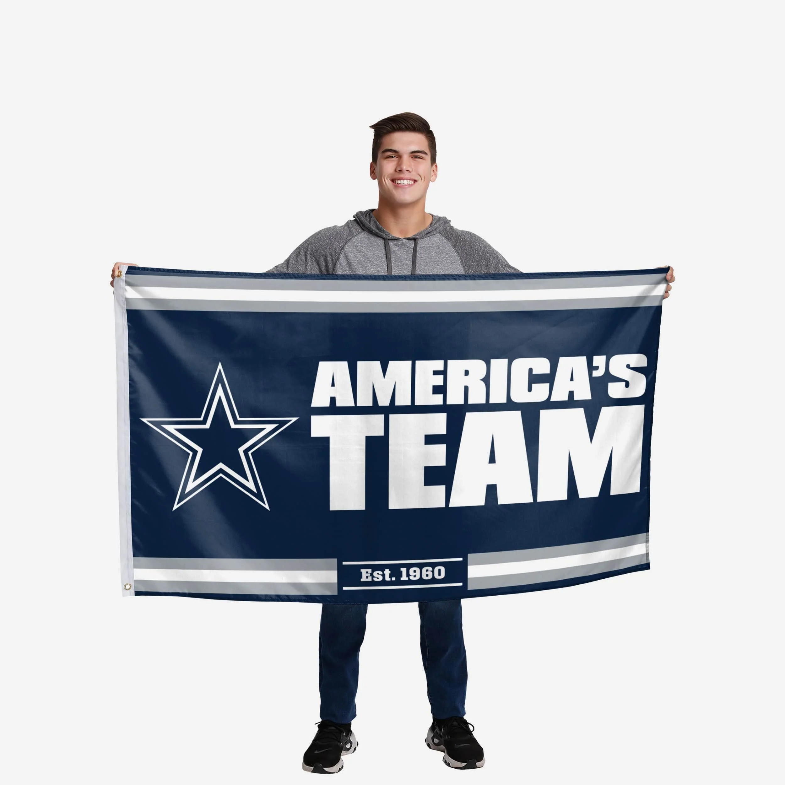 Dallas Cowboys Horizontal Slogan Flag - Image 2