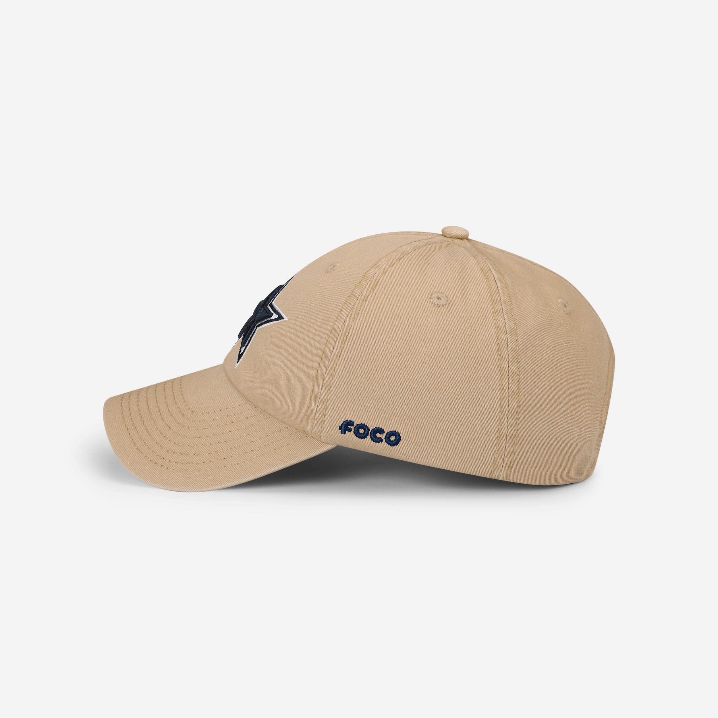 Dallas Cowboys Khaki Primary Logo Casual Cap - Image 2