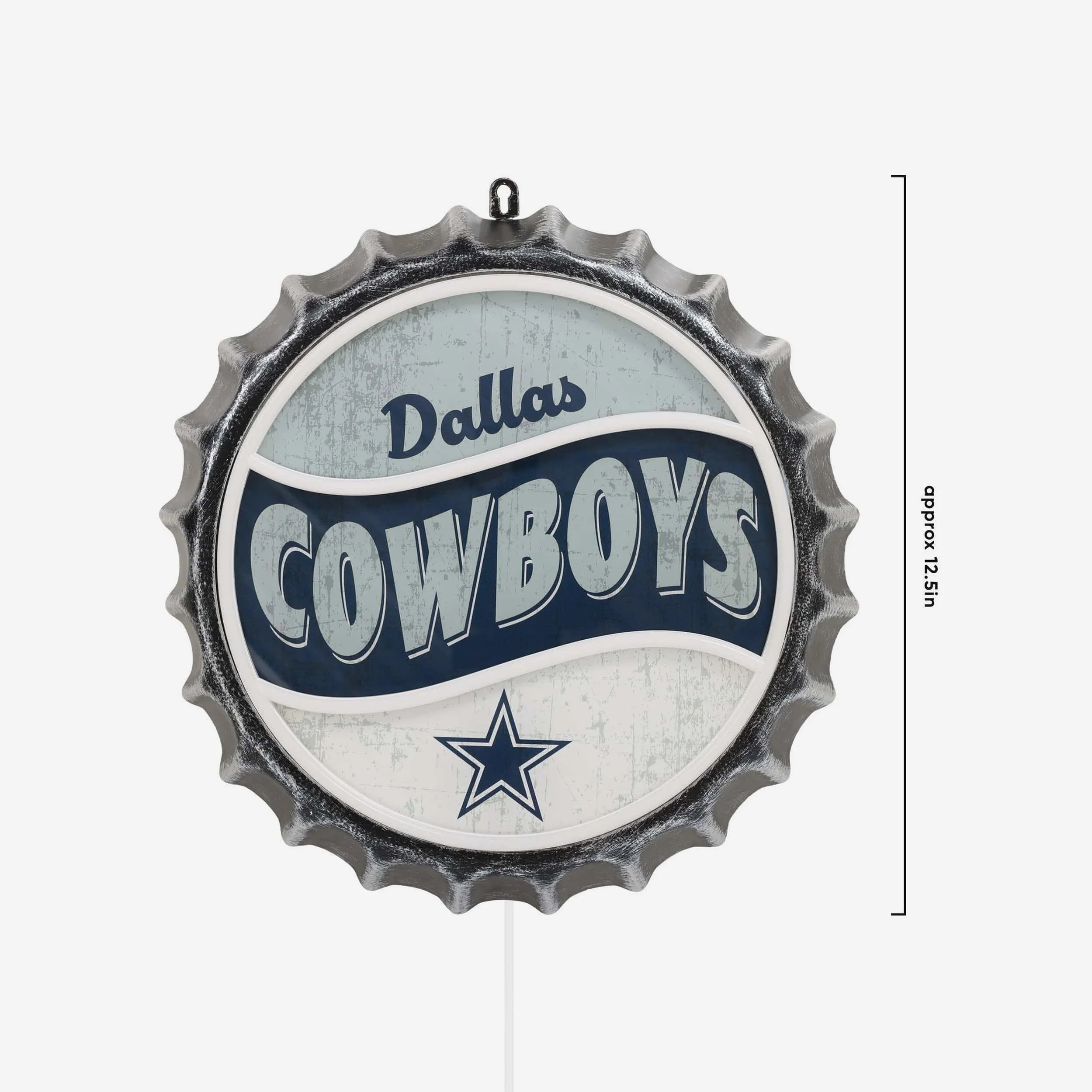 Dallas Cowboys LED Neon Backlit Bottle Cap Wall Sign - Image 5