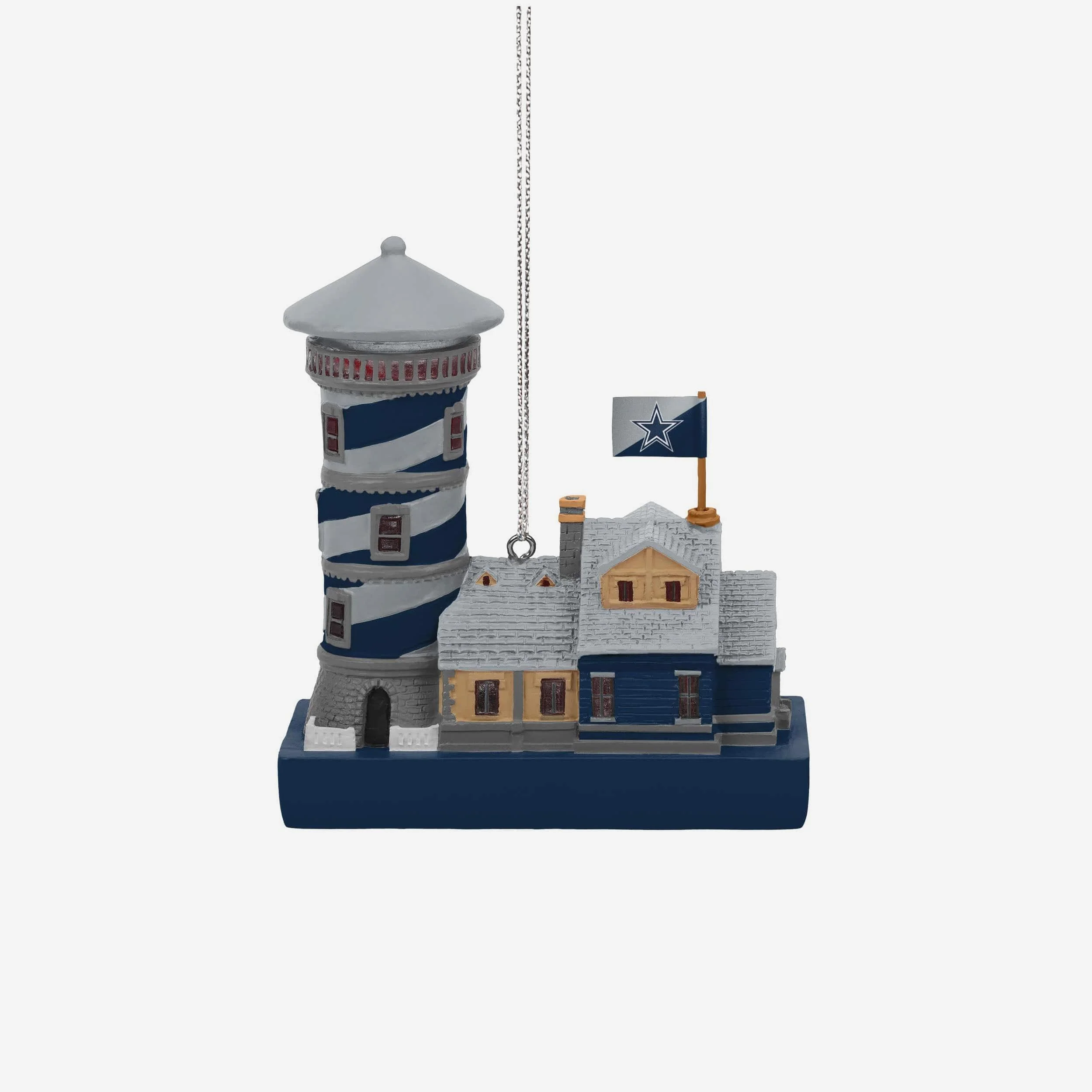 Dallas Cowboys Light Up Resin Lighthouse Ornament - Image 3