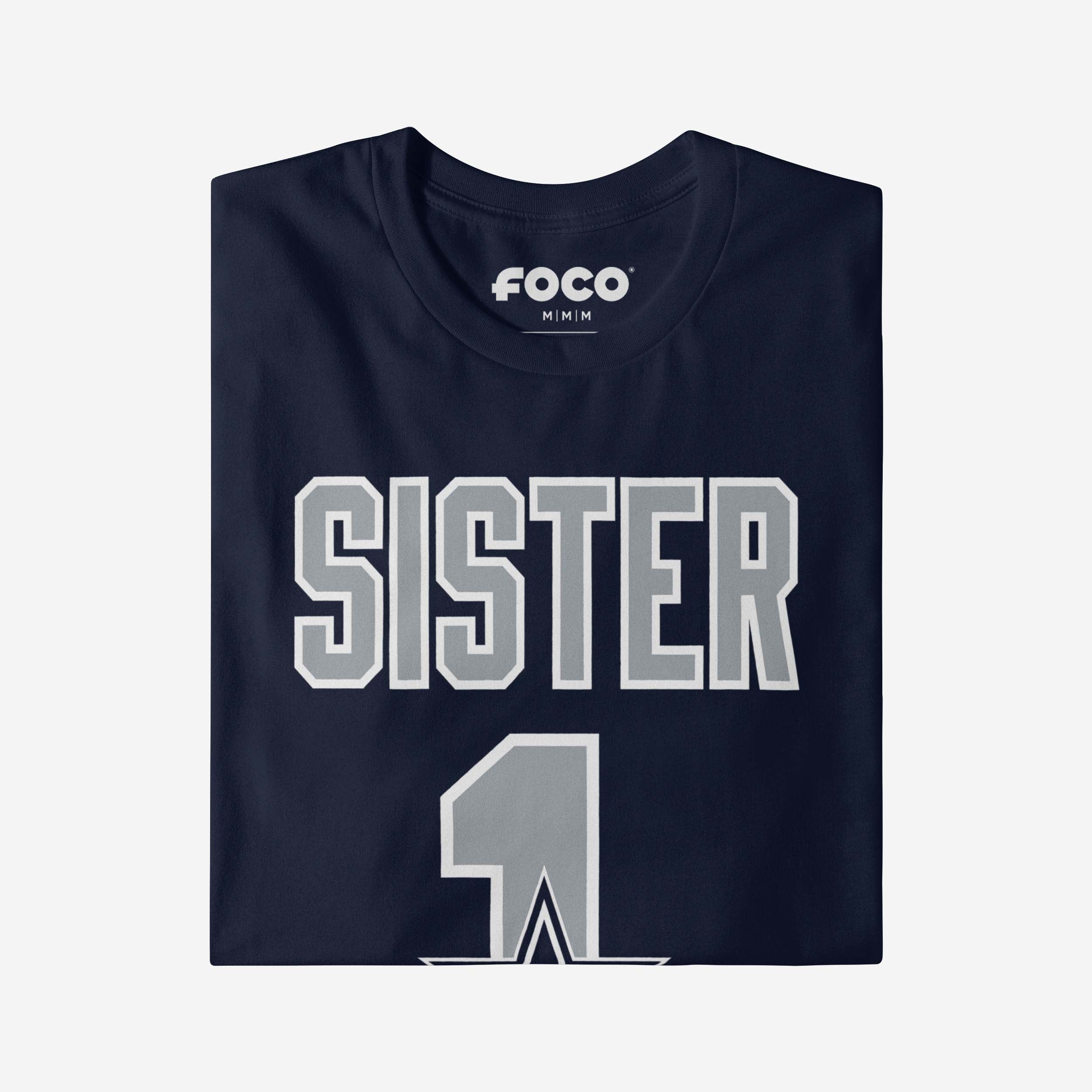 Dallas Cowboys Number 1 Sister T-Shirt - Image 4