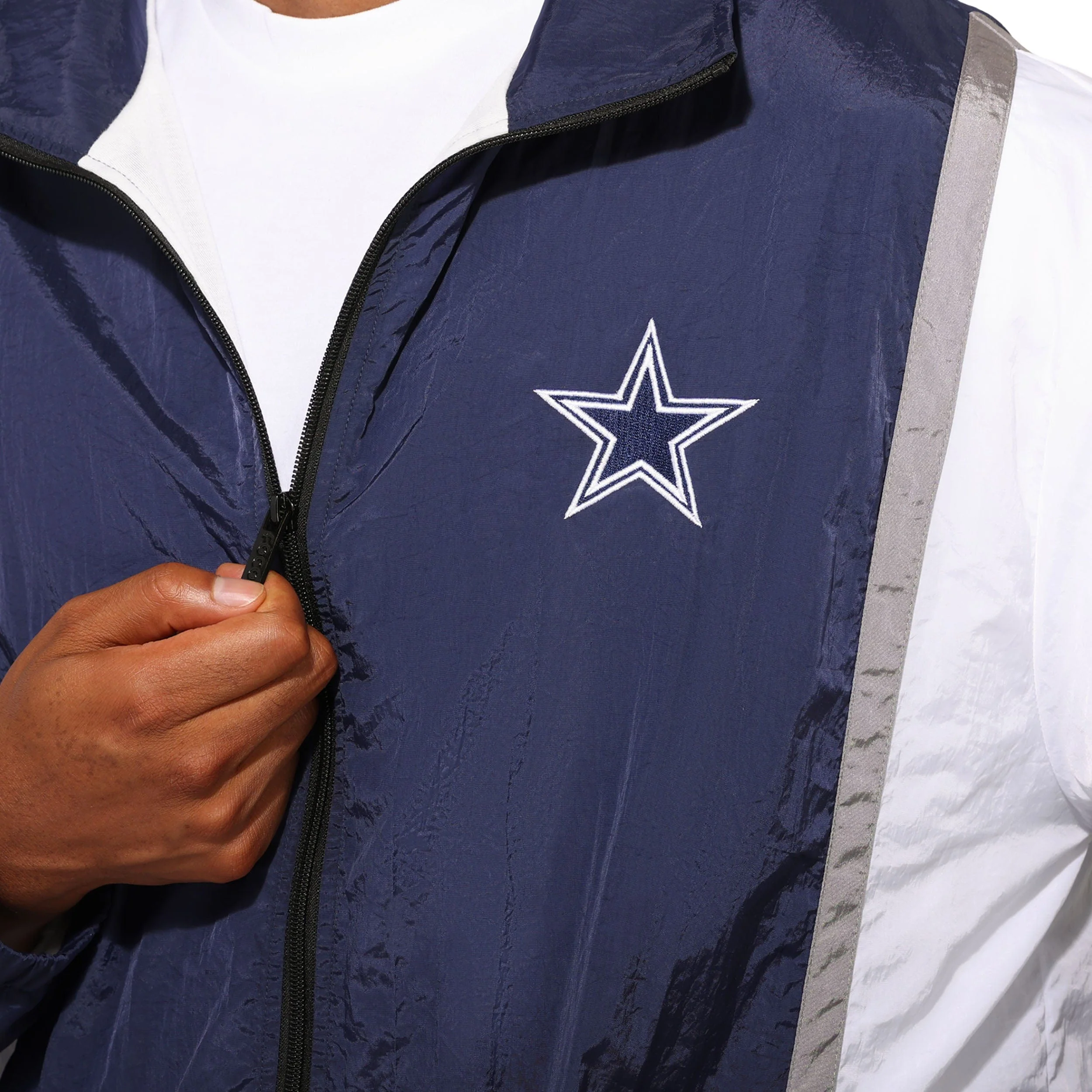 Dallas Cowboys Nylon Crinkle Gameday Jacket - Image 3