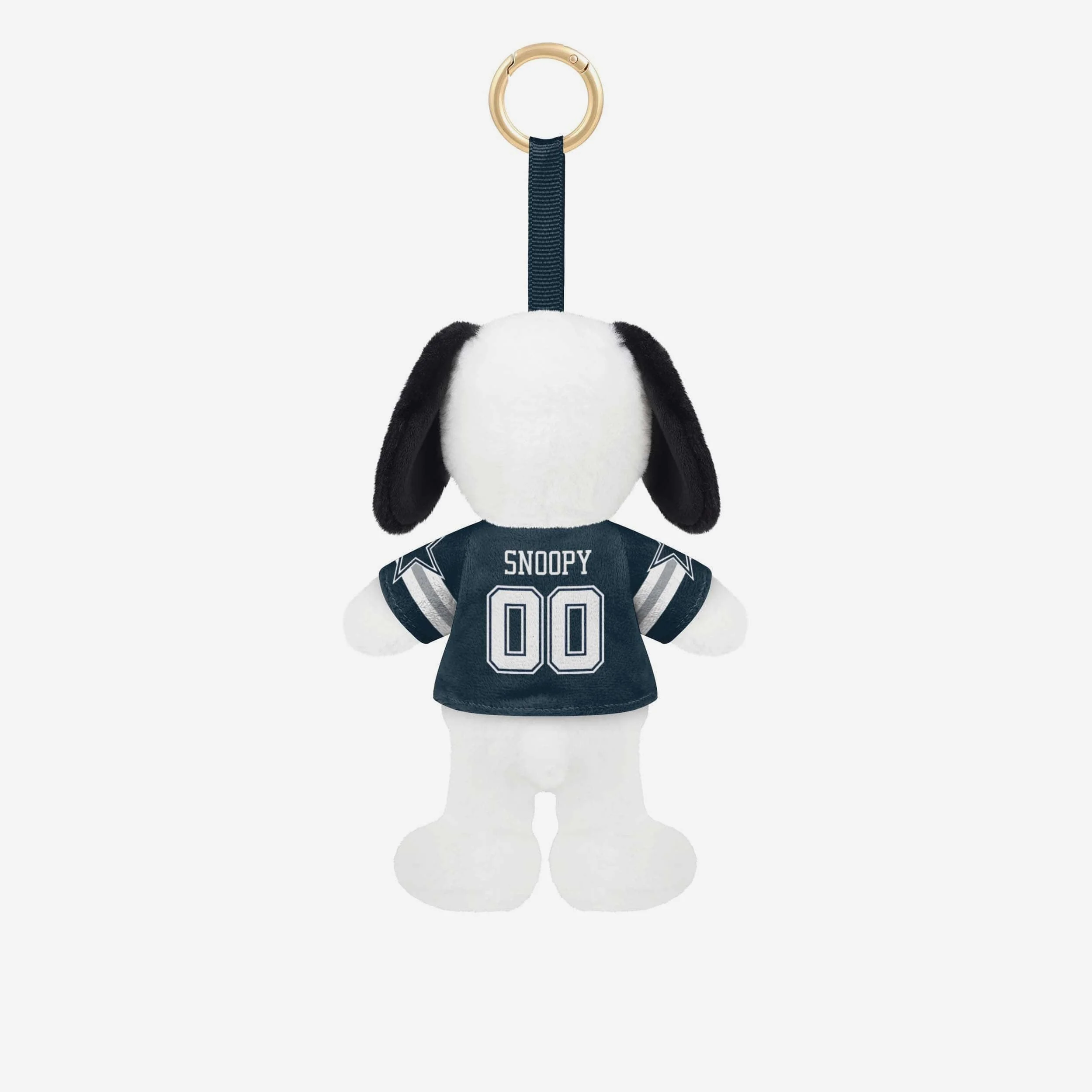 Dallas Cowboys Plush Snoopy Peanuts Bag Charm Keychain - Image 2