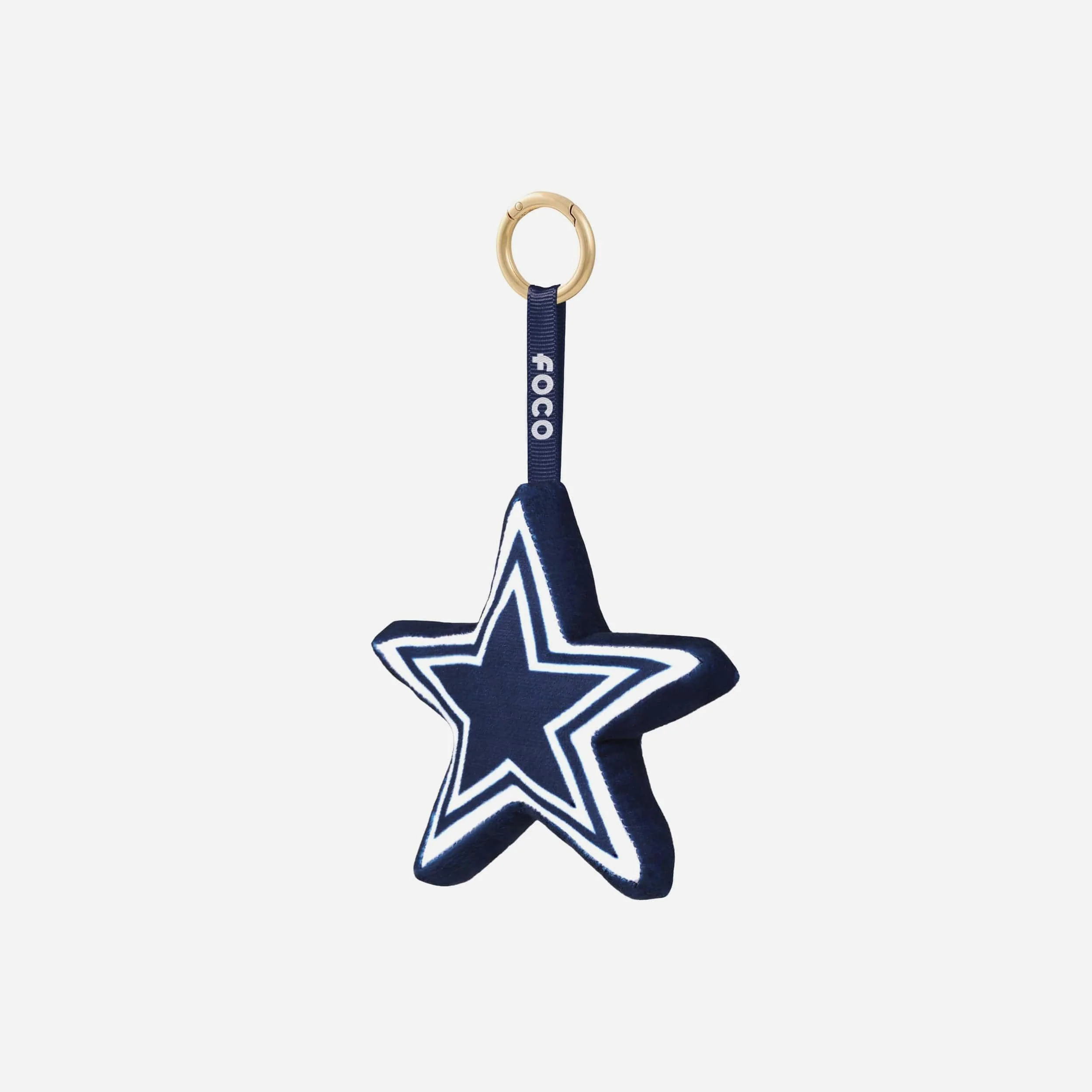 Dallas Cowboys Plush Team Logo Bag Charm Keychain - Image 3