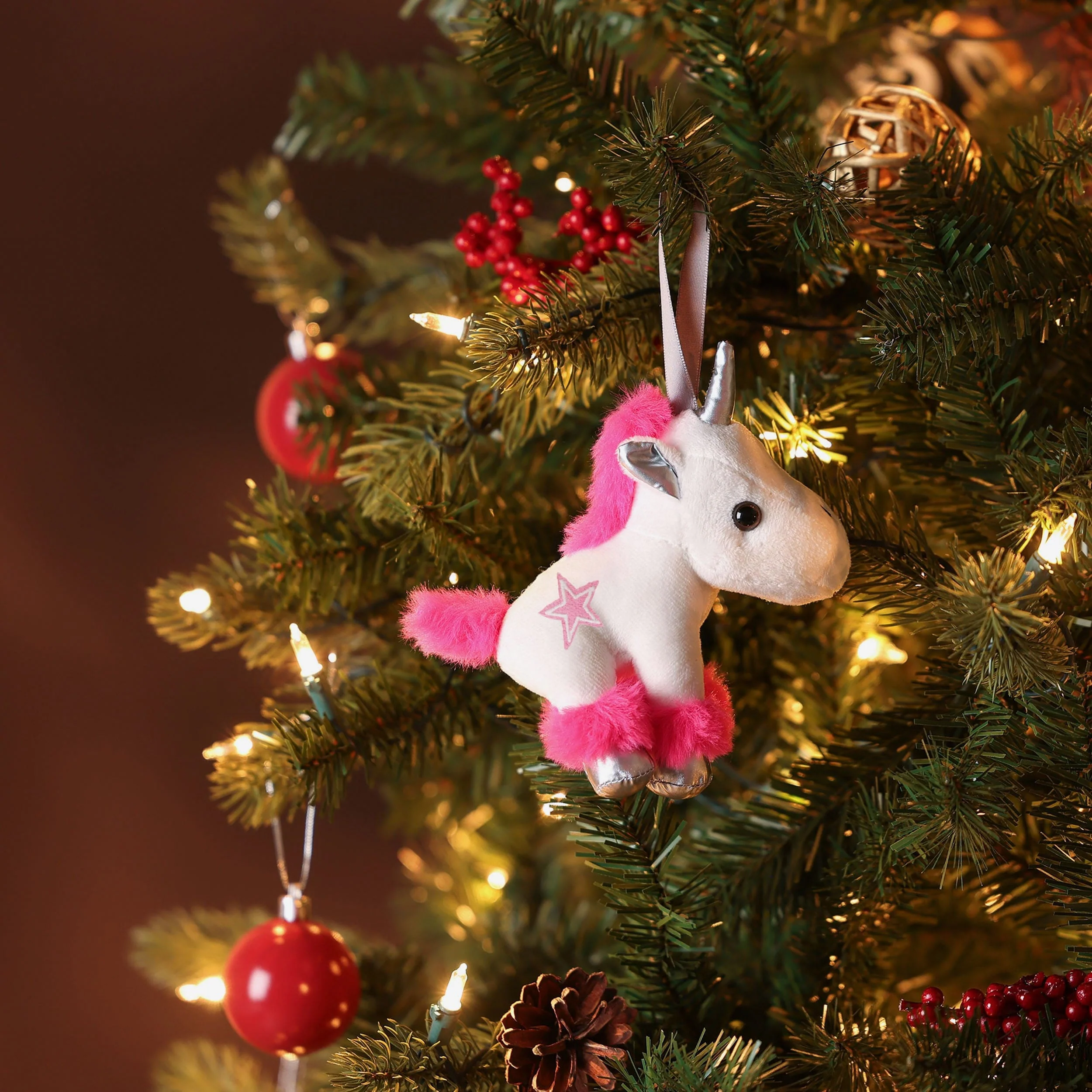 Dallas Cowboys Plush Unicorn Ornament - Image 2