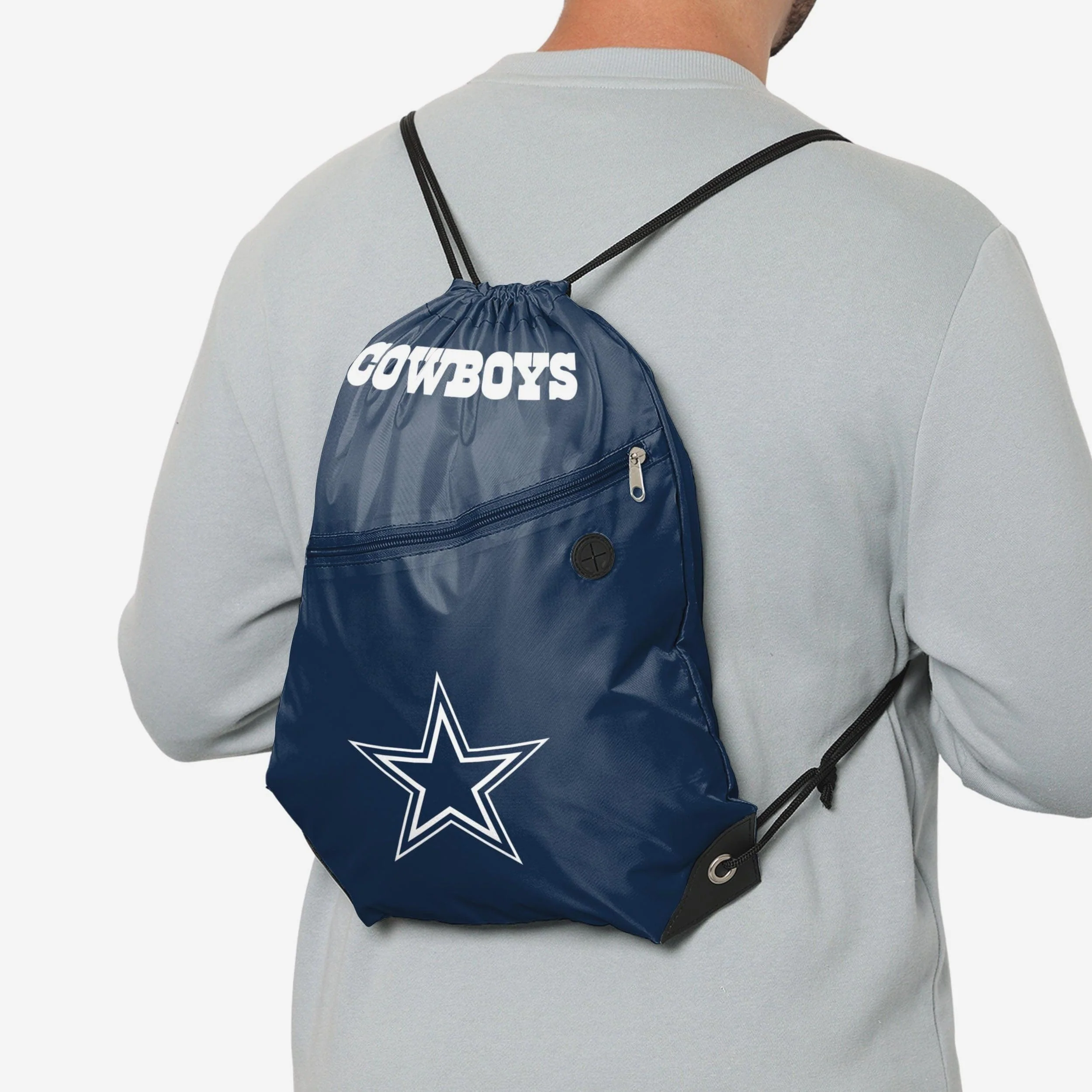 Dallas Cowboys Pocket Drawstring Backpack - Image 3