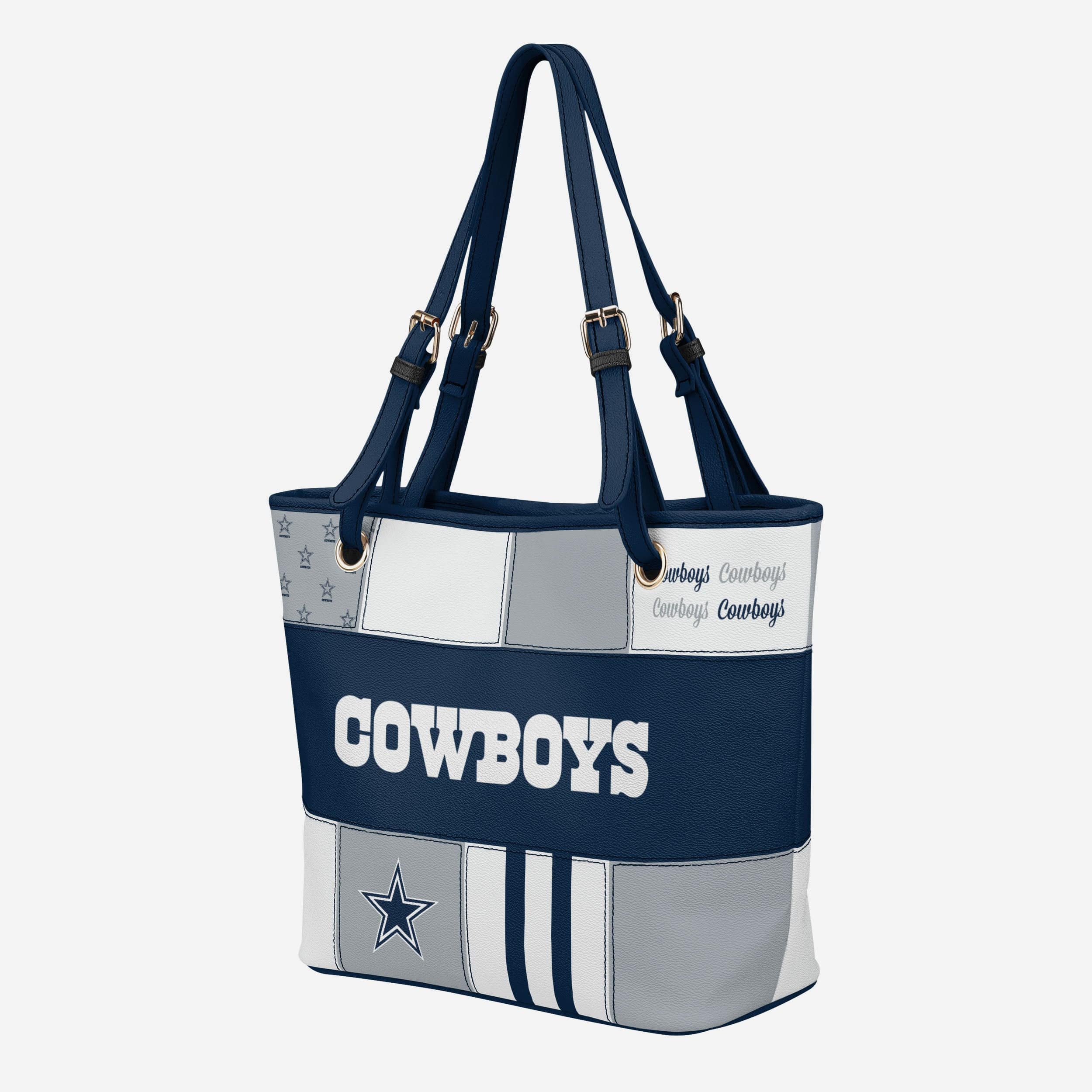 Dallas Cowboys Printed Collage Tote - Image 2
