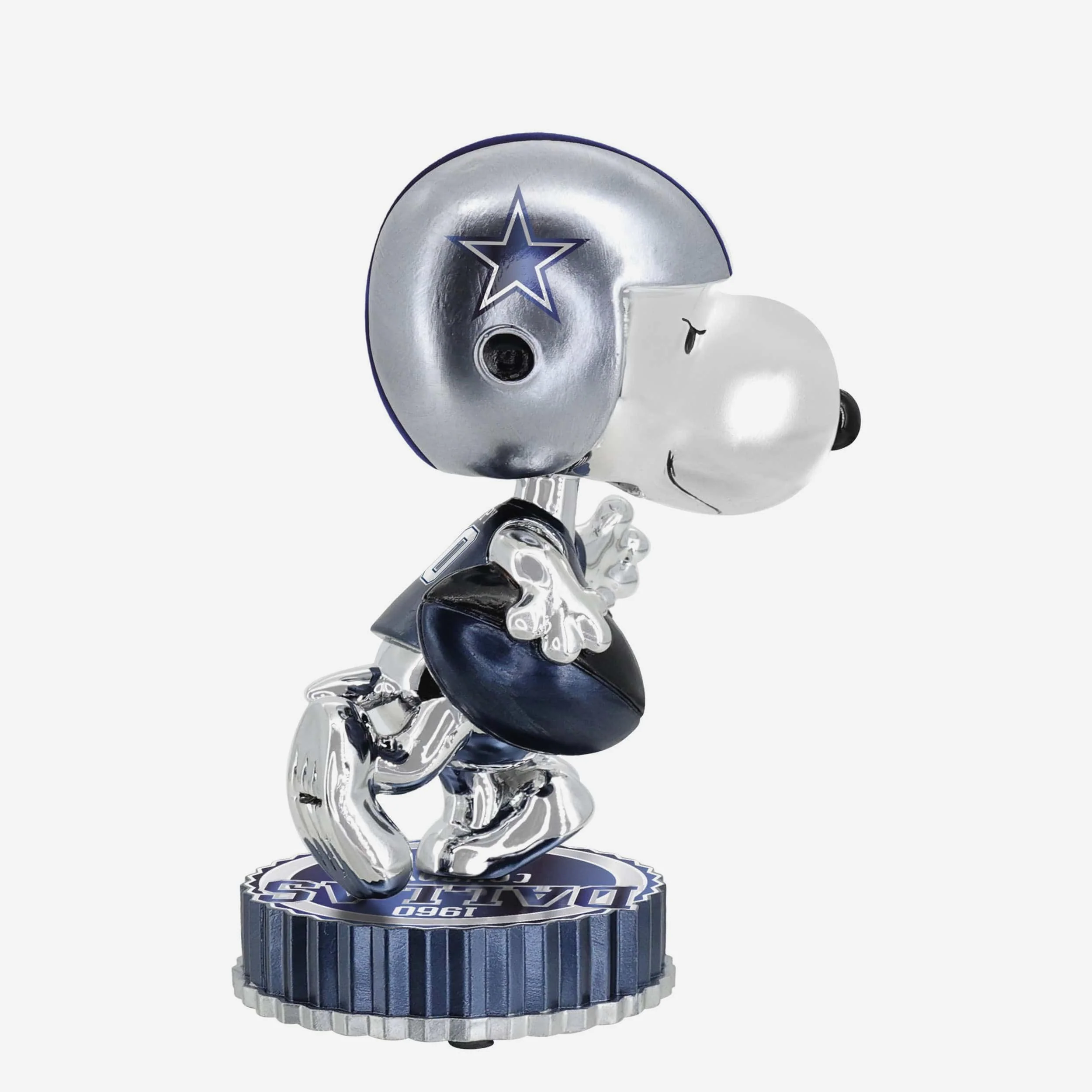 Dallas Cowboys Snoopy Peanuts Electroplated Medium Bighead Bobblehead - Image 4
