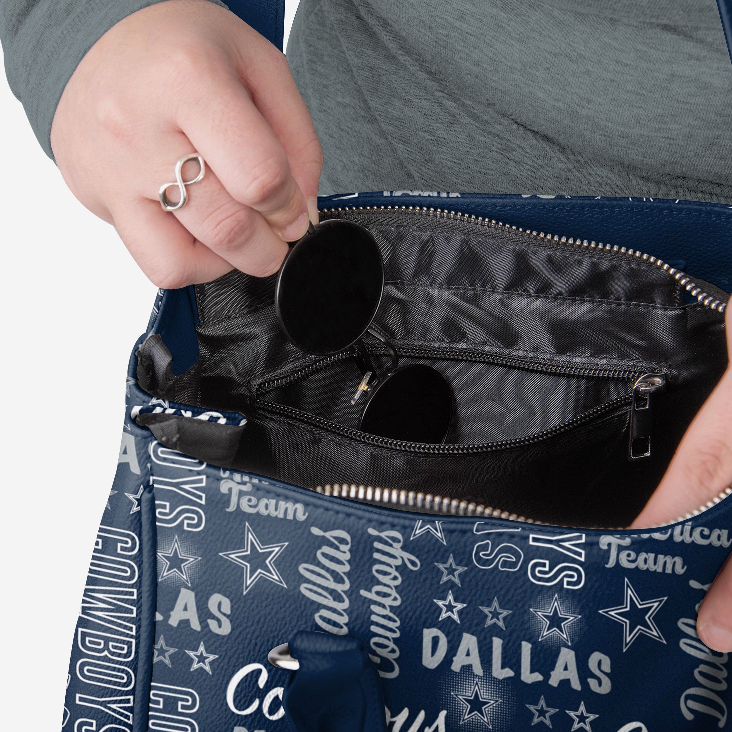 Dallas Cowboys Spirited Style Printed Collection Purse - Image 3