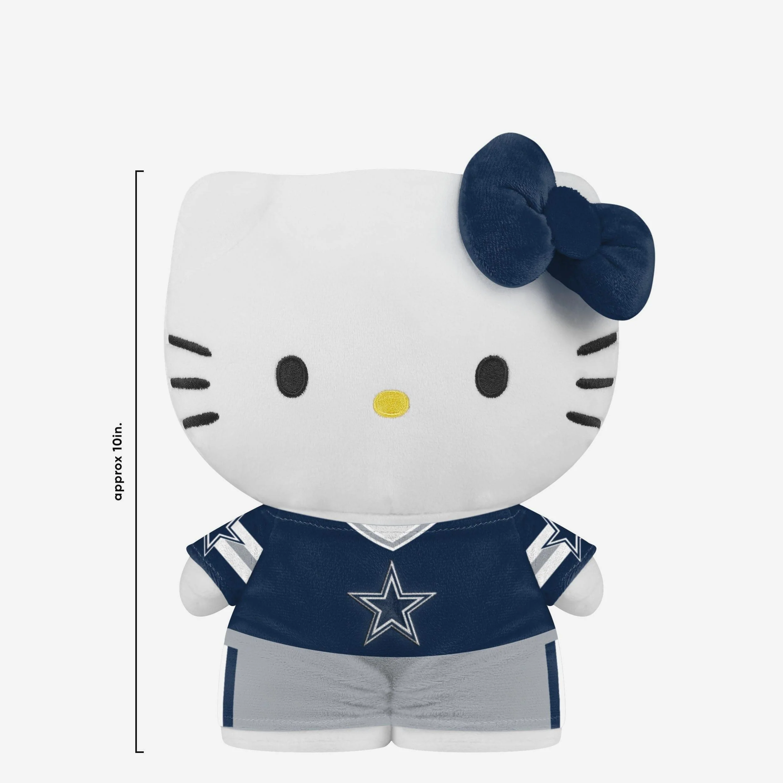 Dallas Cowboys Team Color Bow Hello Kitty® Jersey Plush - Image 2