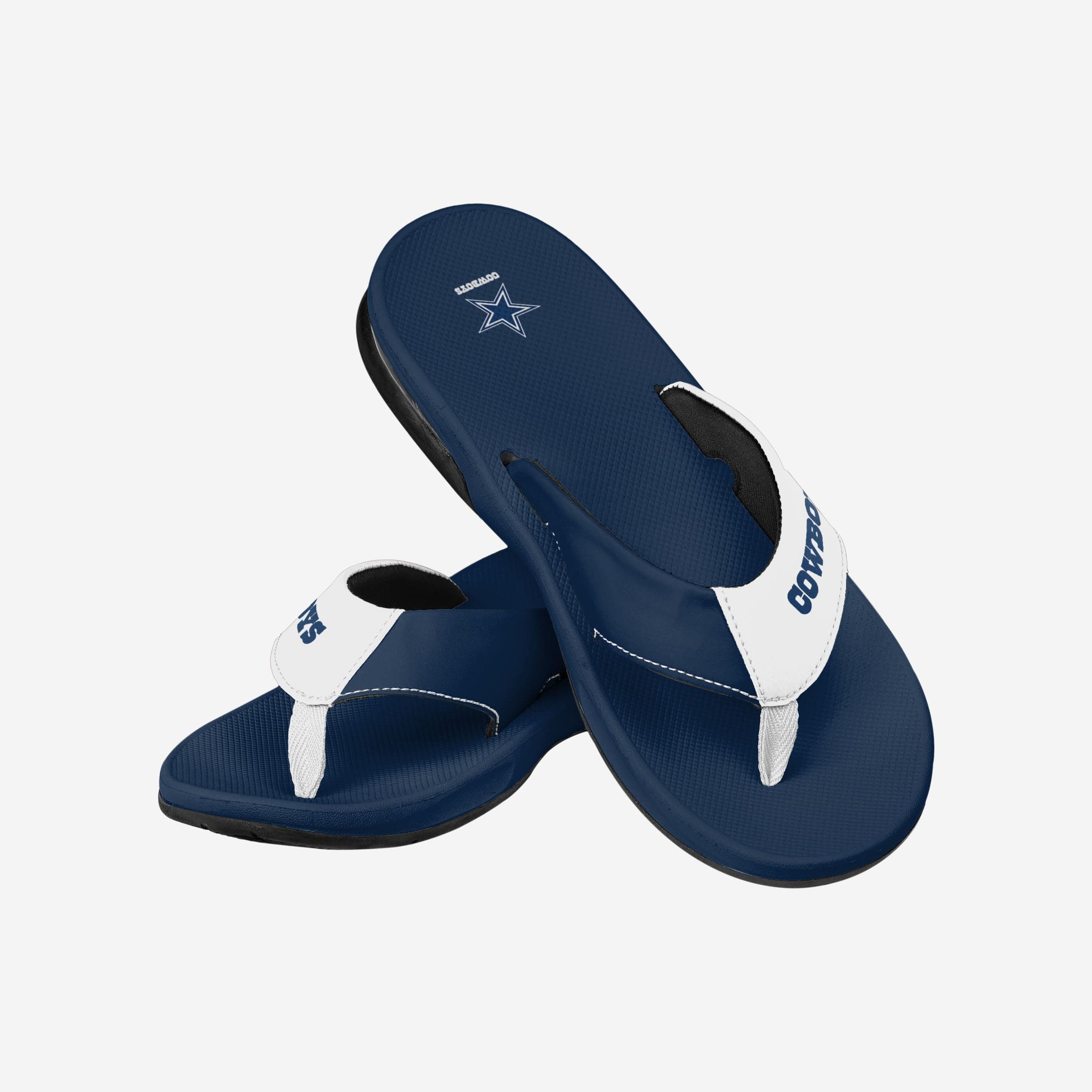 Dallas Cowboys Team Color Contour Flip Flop - Image 3