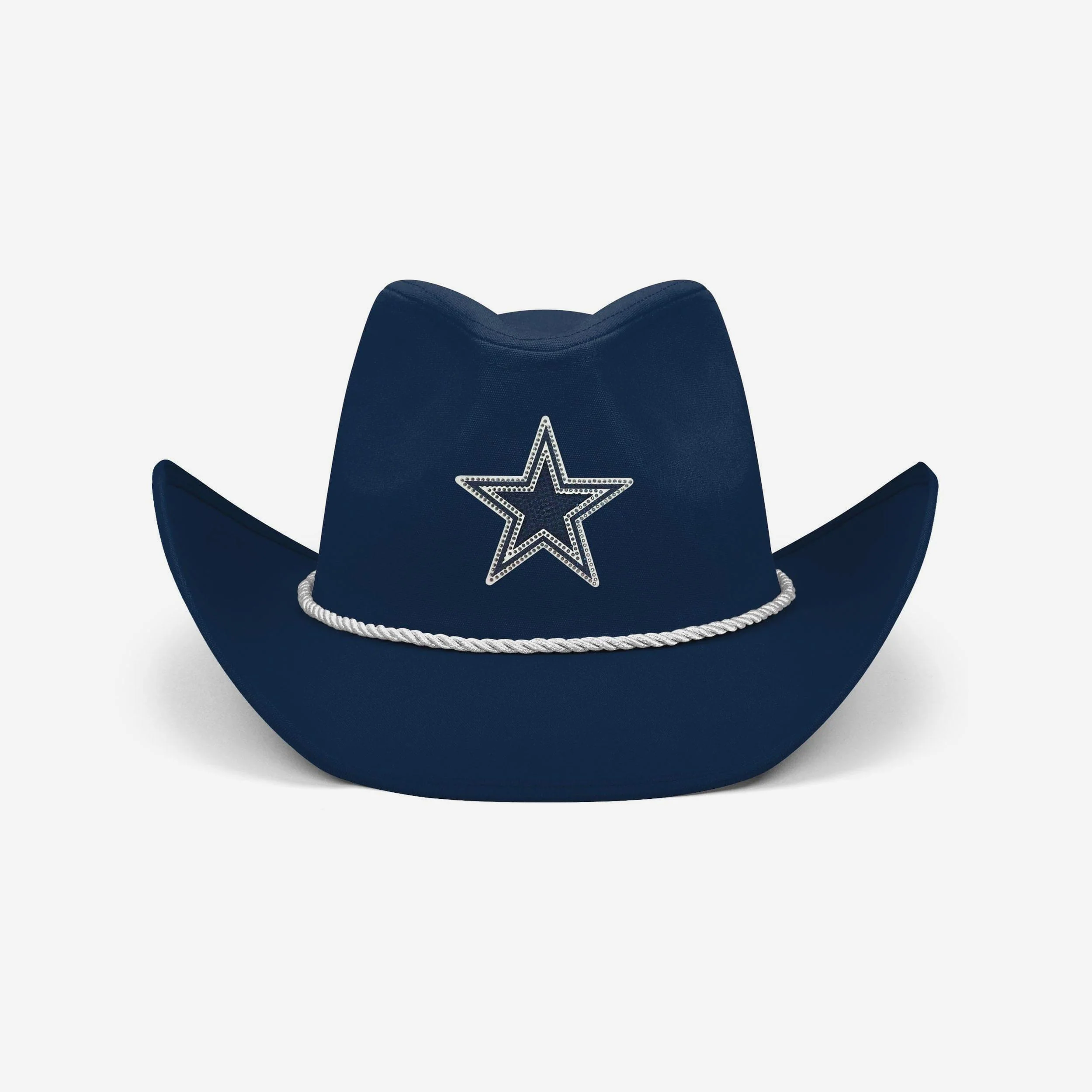 Dallas Cowboys Team Color Rhinestone Logo Cowboy Hat - Image 3