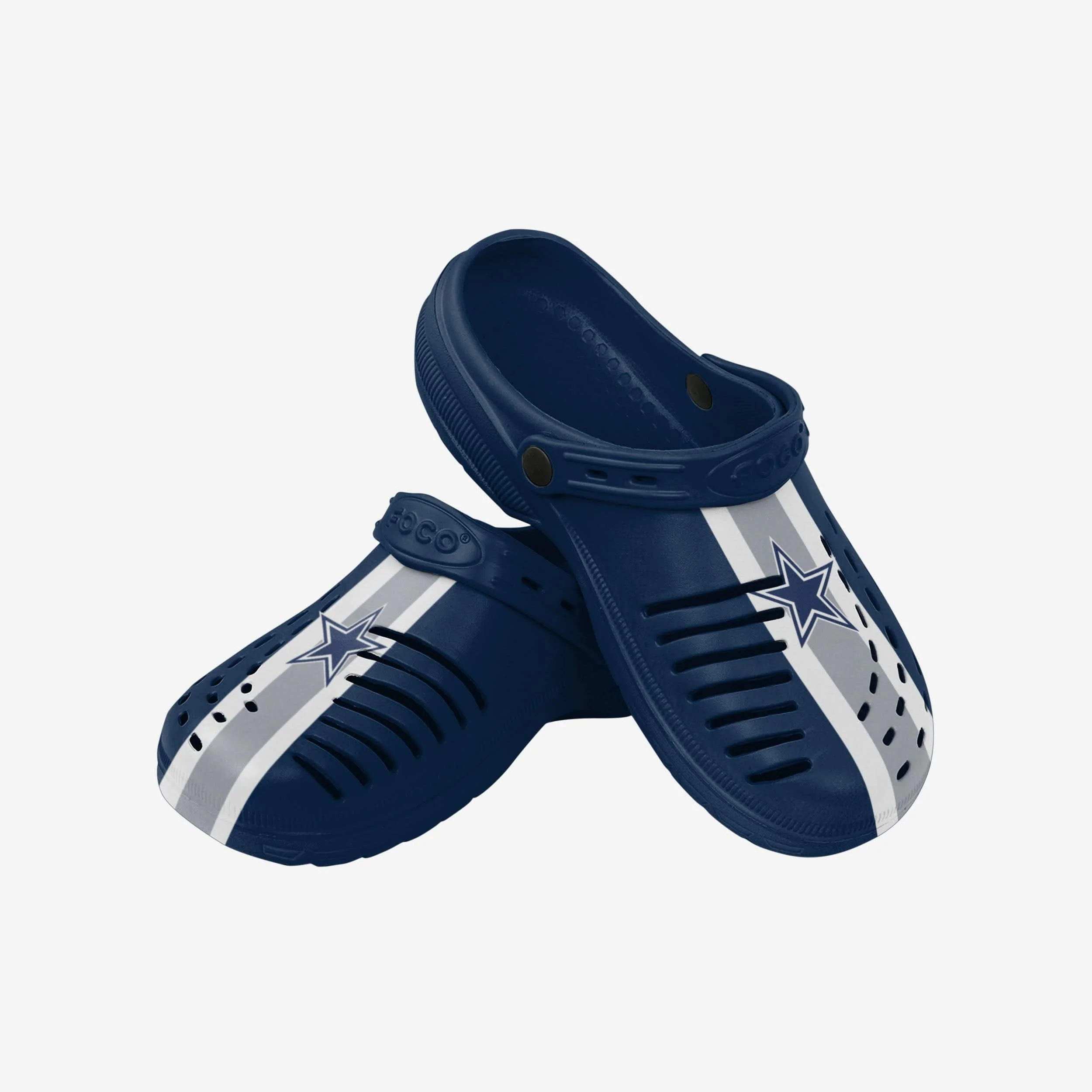 Dallas Cowboys Team Stripe Clog With Strap - Image 3
