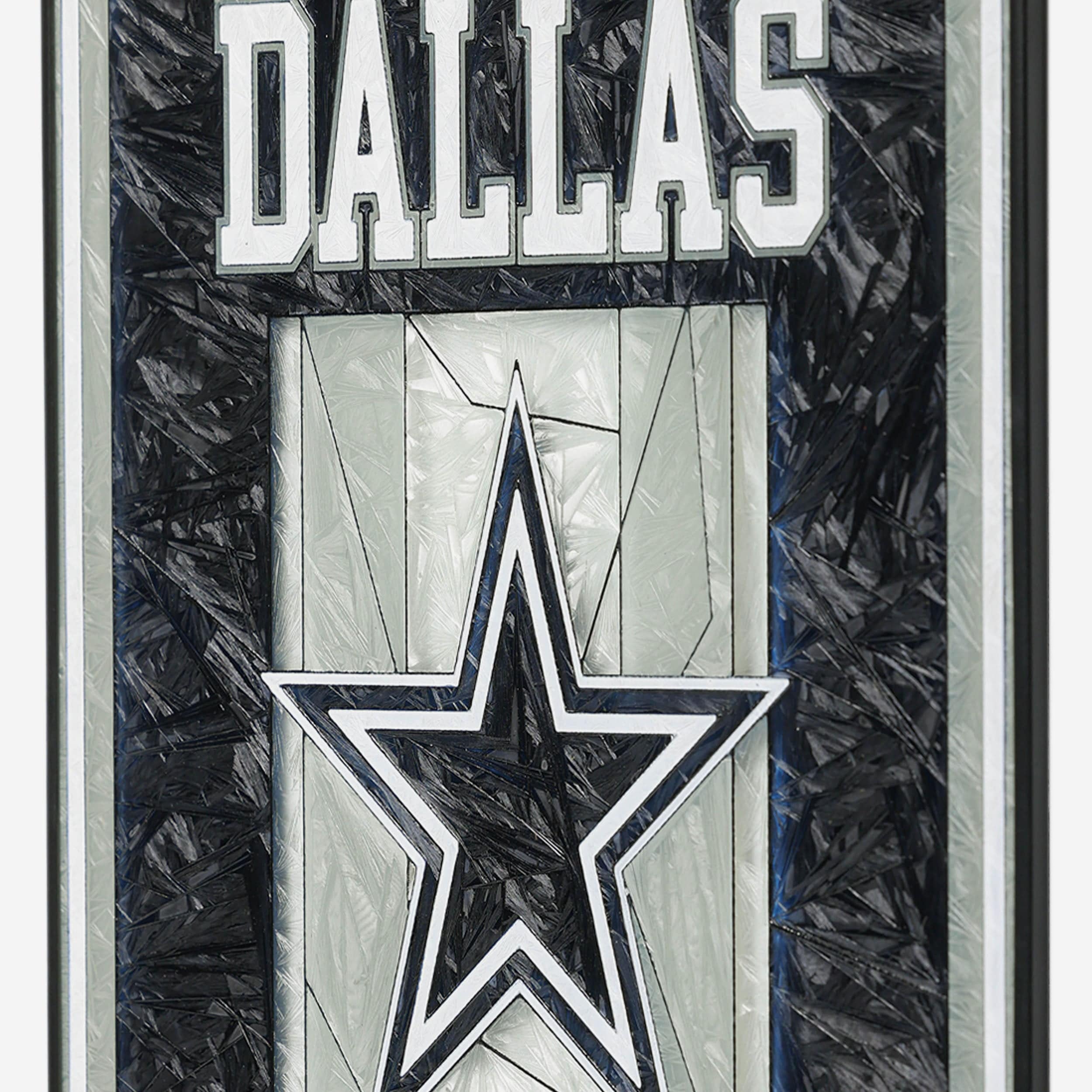 Dallas Cowboys Team Stripe Stain Glass Sign - Image 5