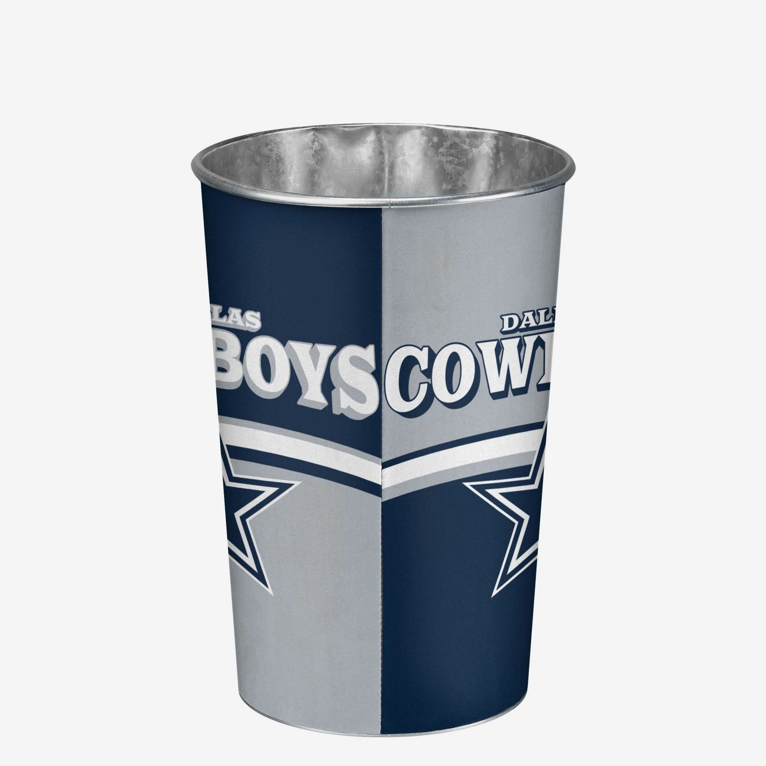 Dallas Cowboys Team Stripe Trash Can - Image 3