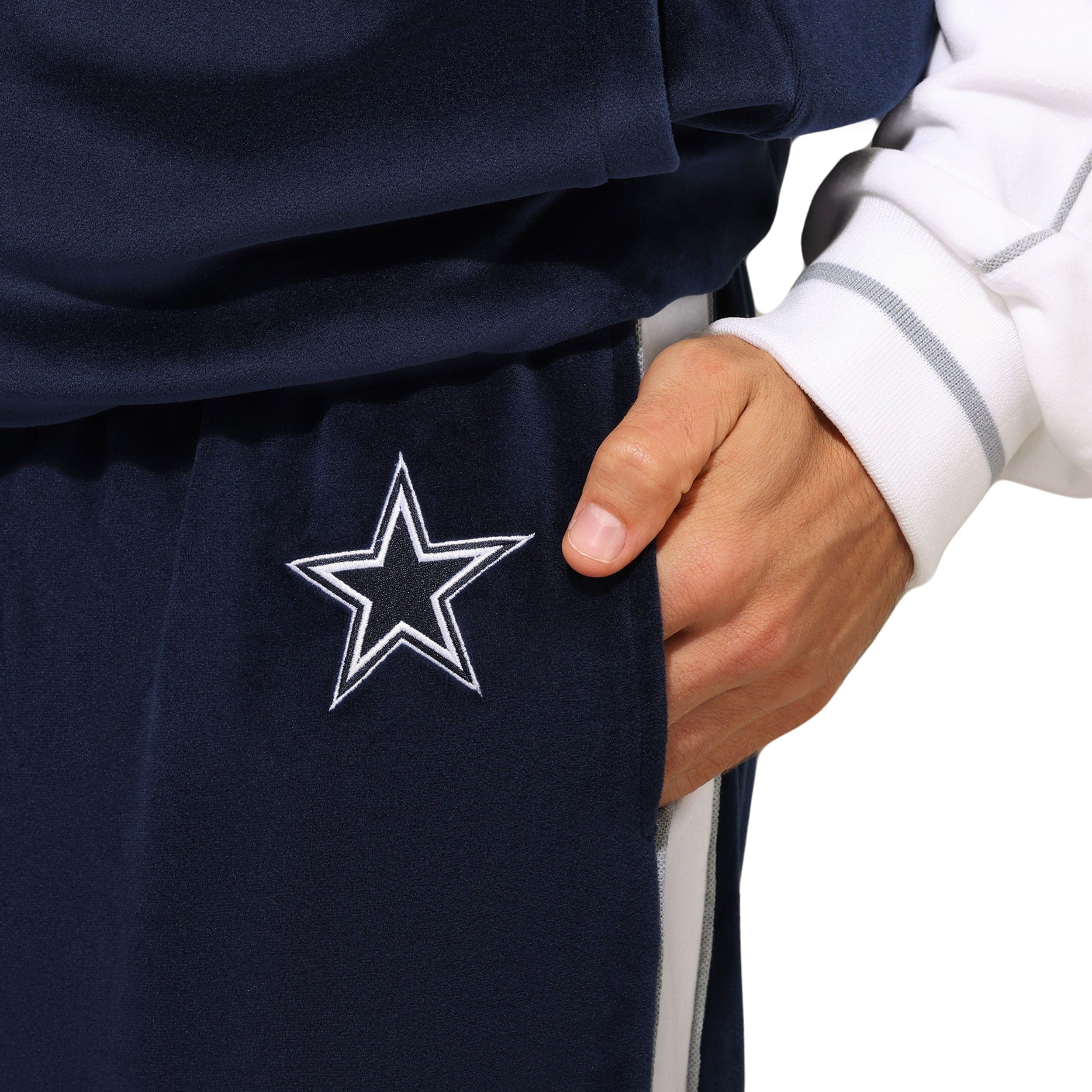 Dallas Cowboys Two Tone Velour Pants - Image 3