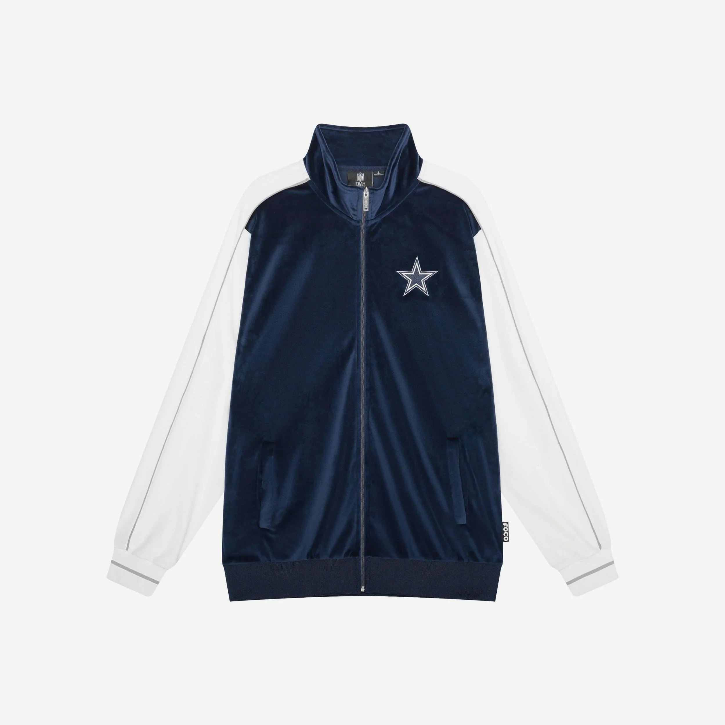 Dallas Cowboys Two Tone Velour Zip Up Top - Image 6