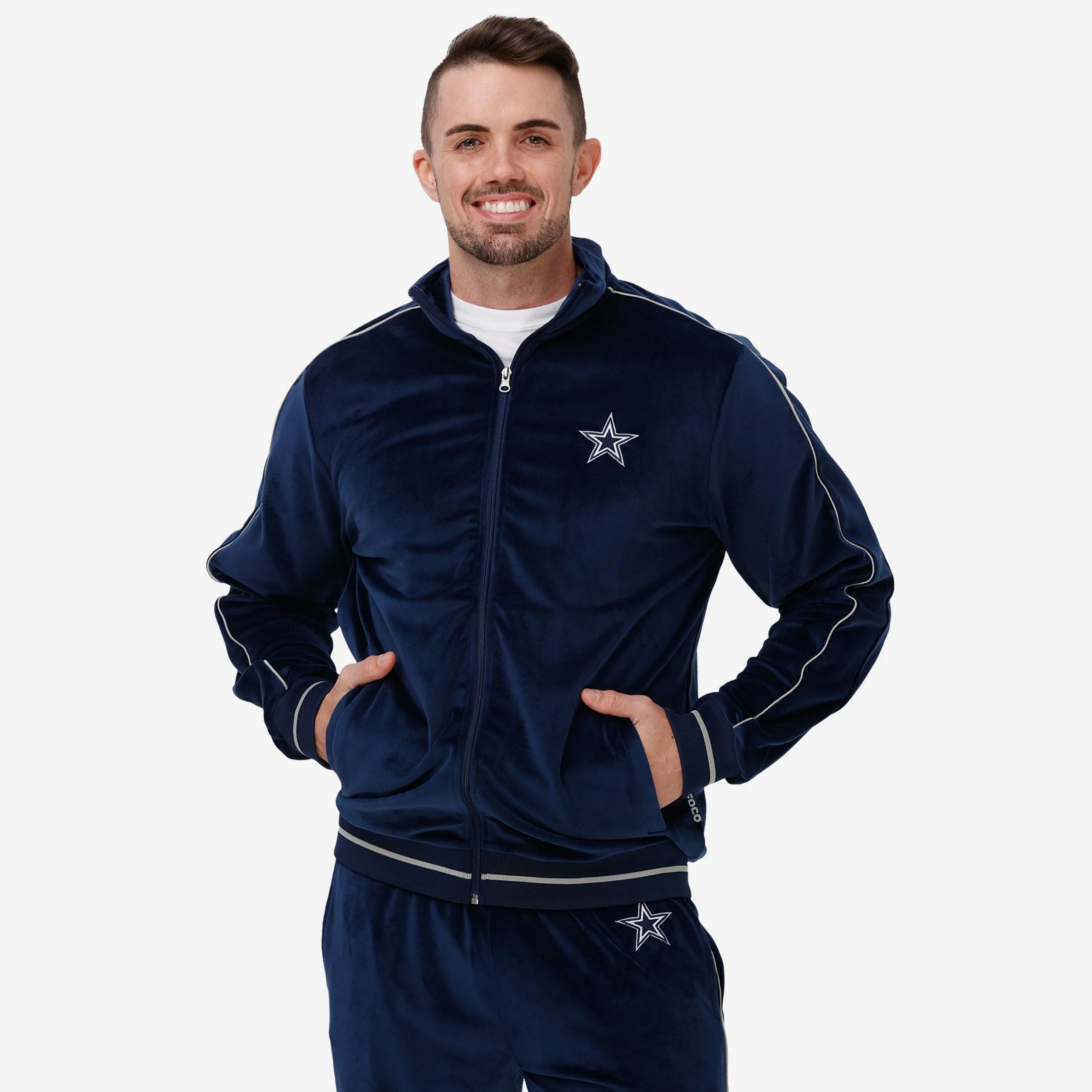 Dallas Cowboys Velour Zip Up Top