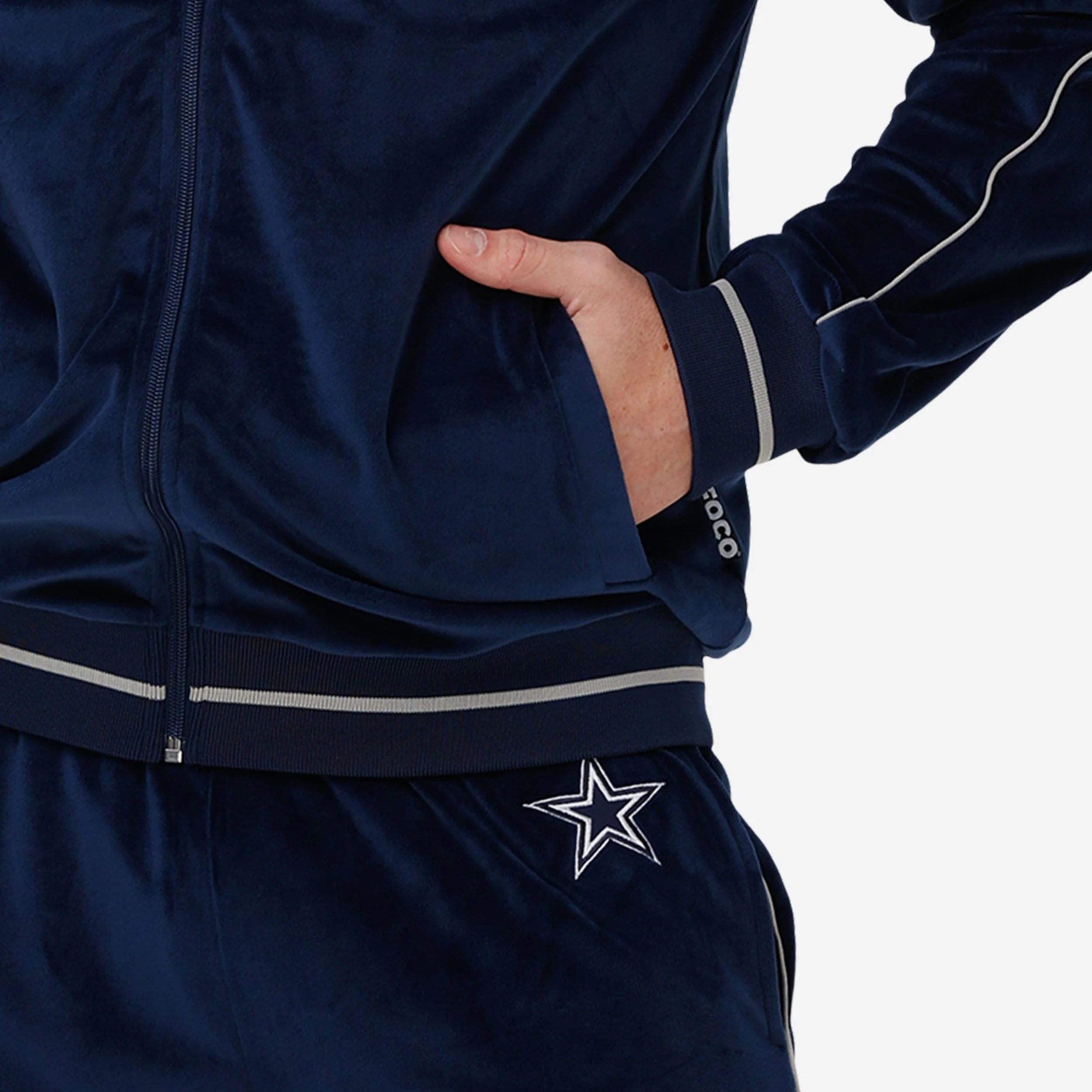 Dallas Cowboys Velour Zip Up Top - Image 4