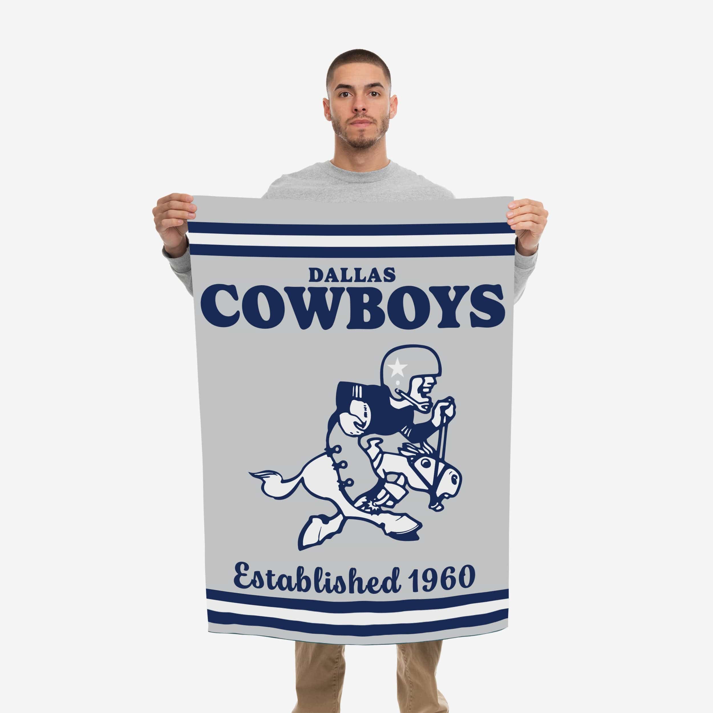 Dallas Cowboys Vertical Retro Flag - Image 2