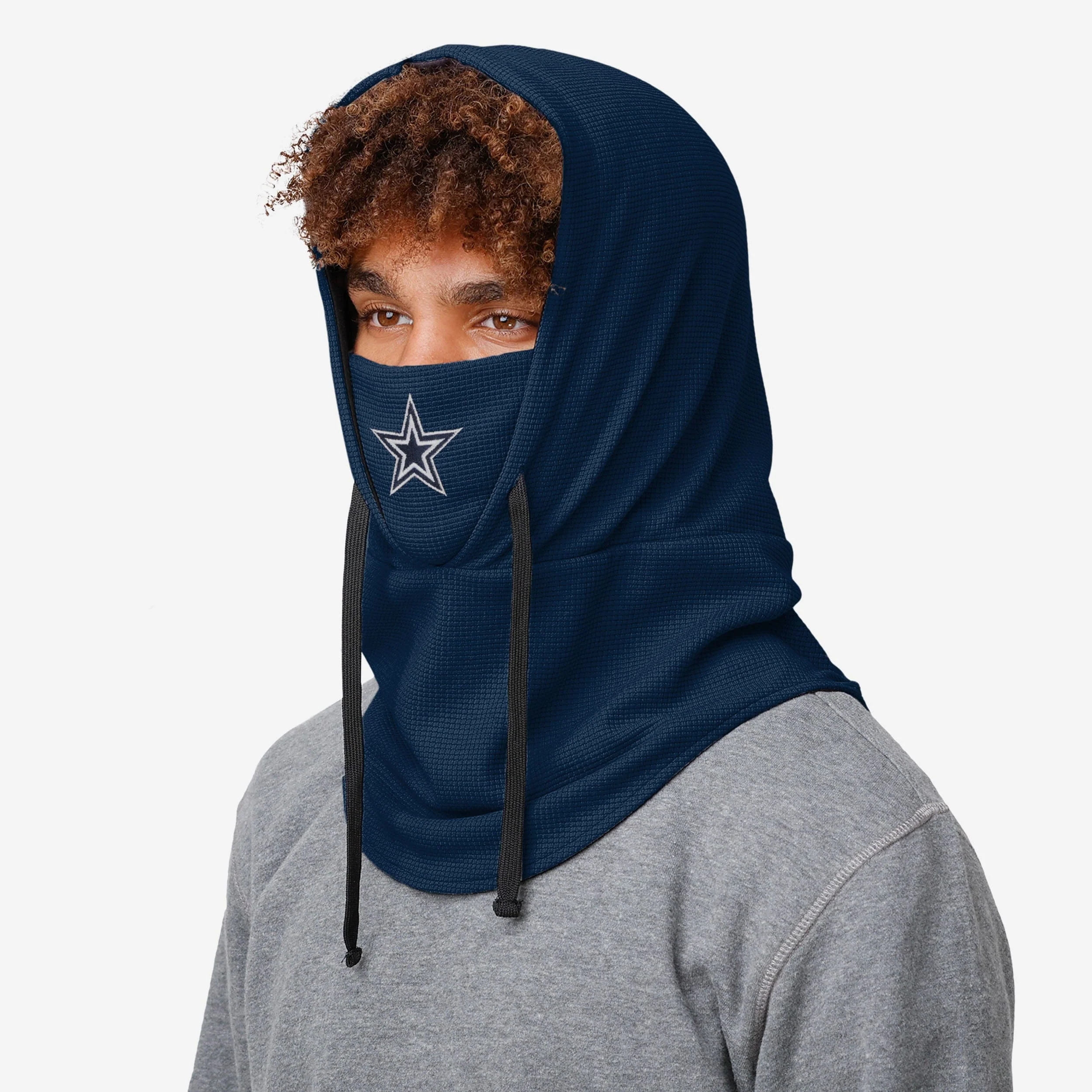 Dallas Cowboys Waffle Drawstring Hooded Gaiter - Image 3