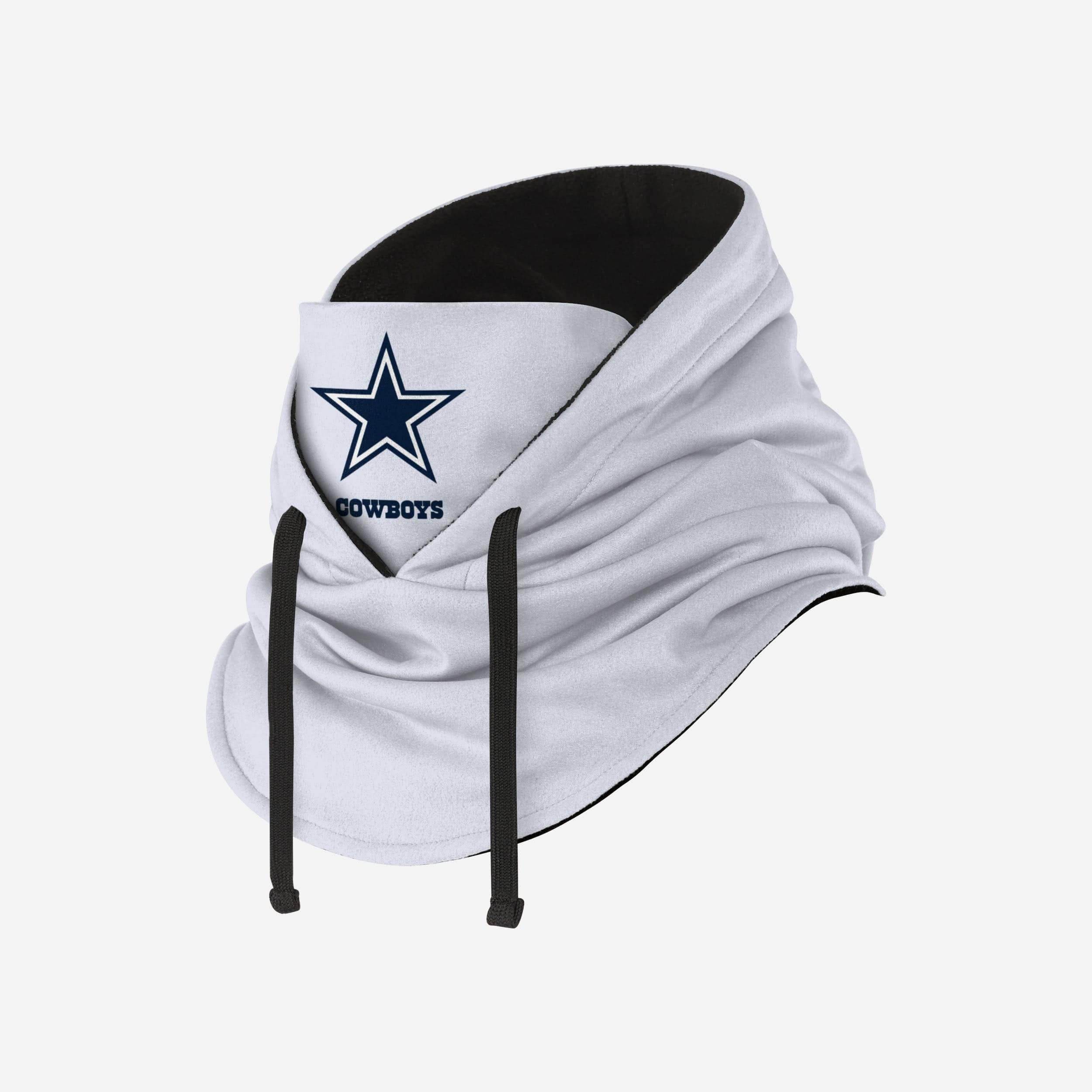 Dallas Cowboys White Drawstring Hooded Gaiter - Image 2