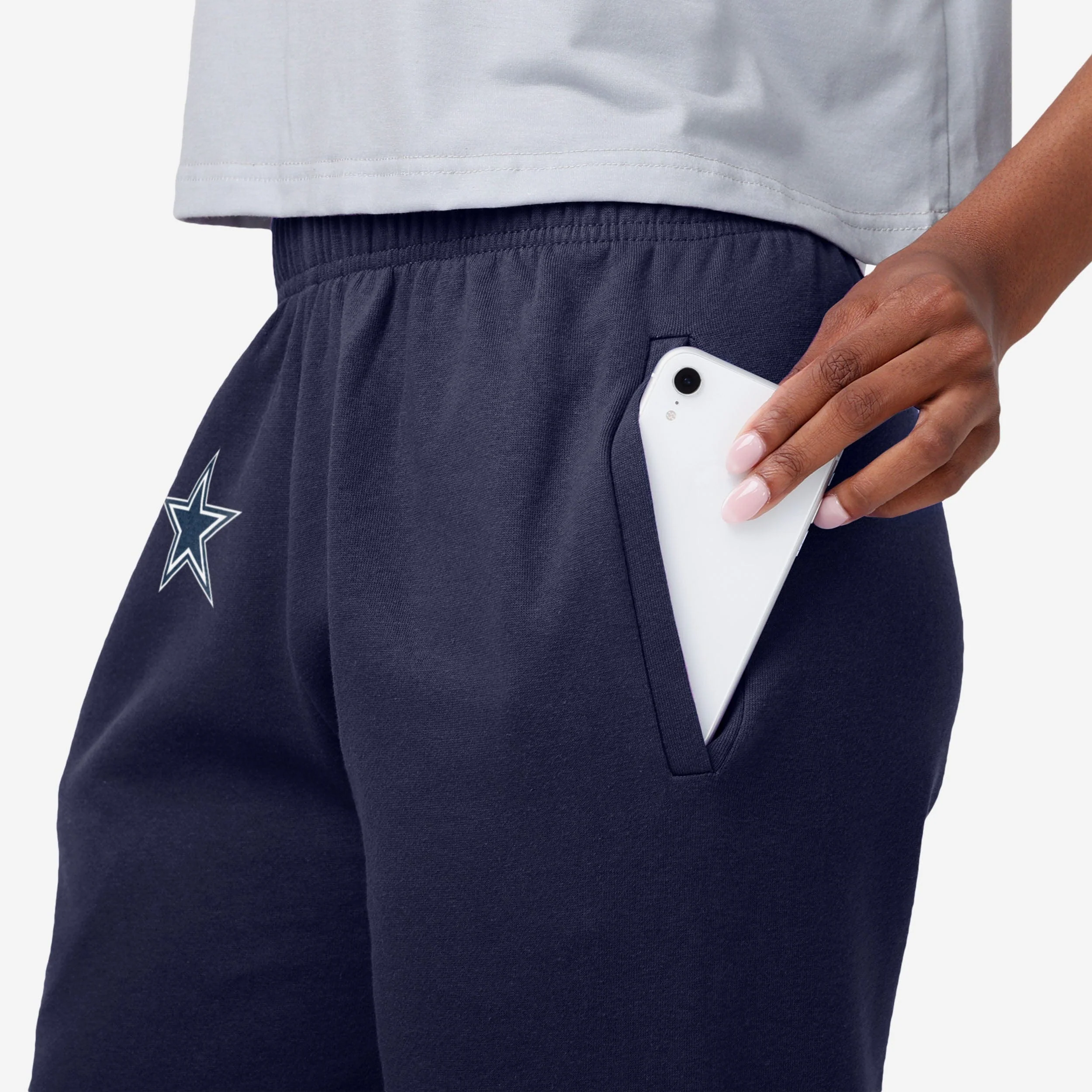 Dallas Cowboys Womens Script Wordmark Team Color Sweatpants - Image 3
