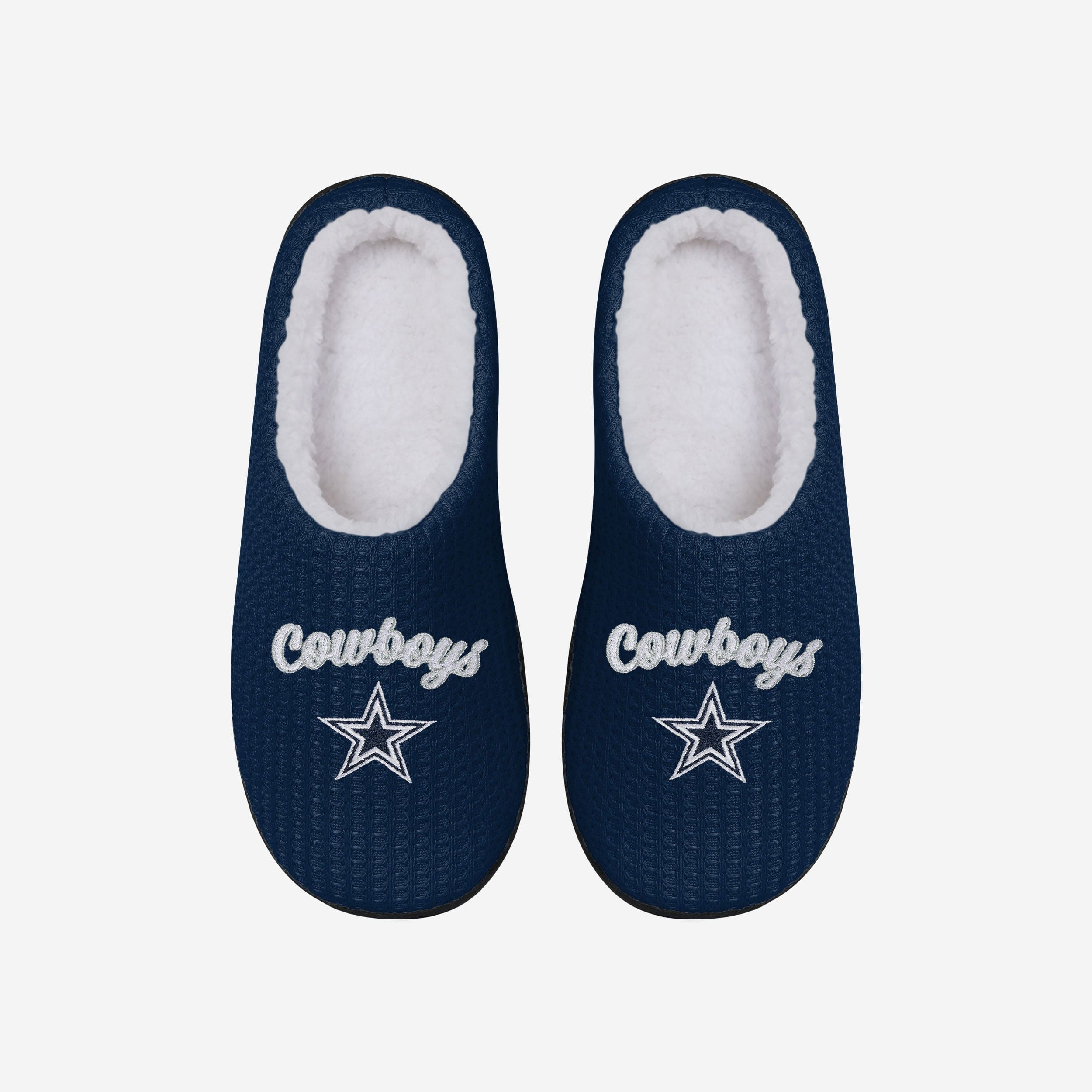 Dallas Cowboys Womens Sherpa Lined Memory Foam Slipper - Image 2