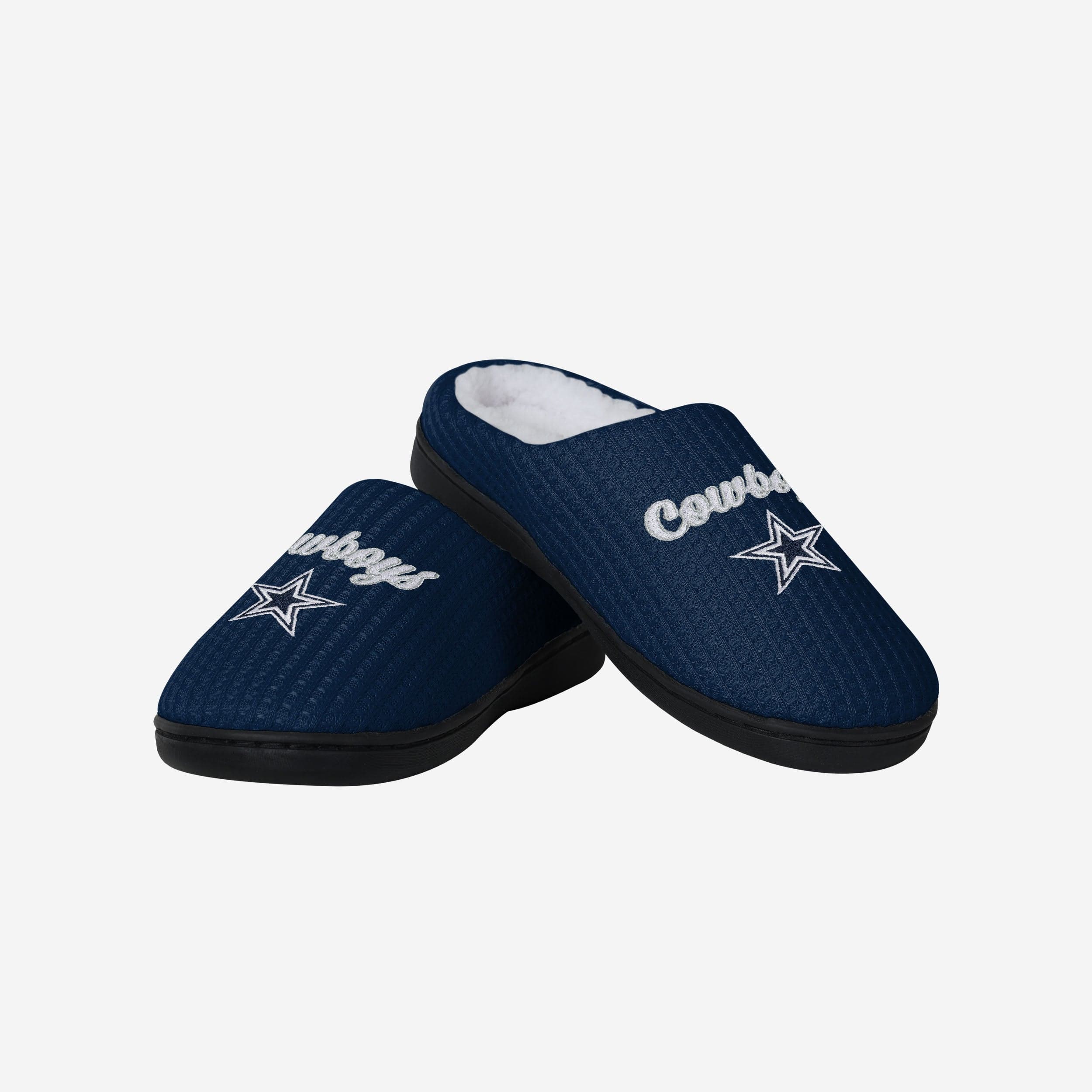 Dallas Cowboys Womens Sherpa Lined Memory Foam Slipper - Image 4