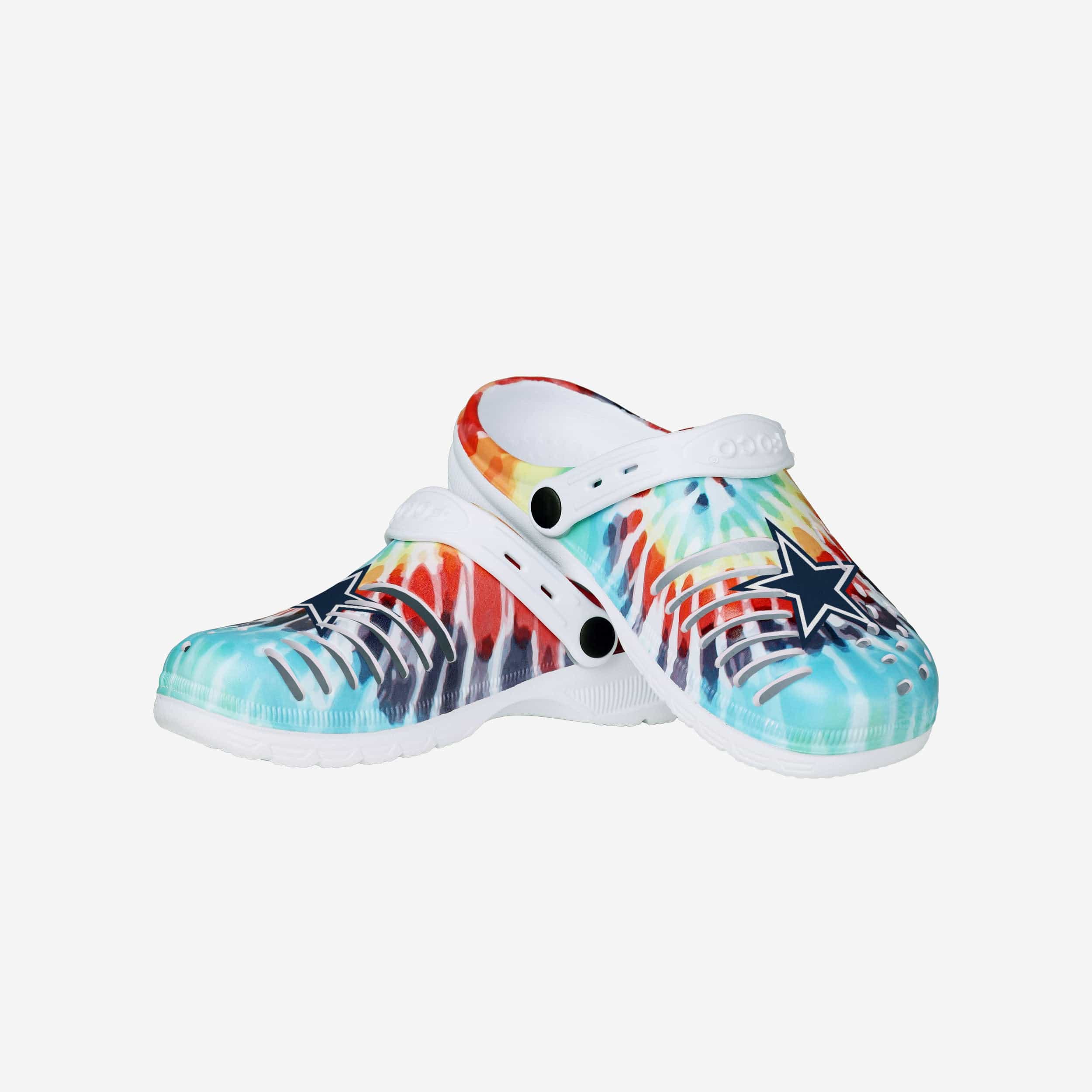 Dallas Cowboys Womens Tie-Dye Clog With Strap - Image 3
